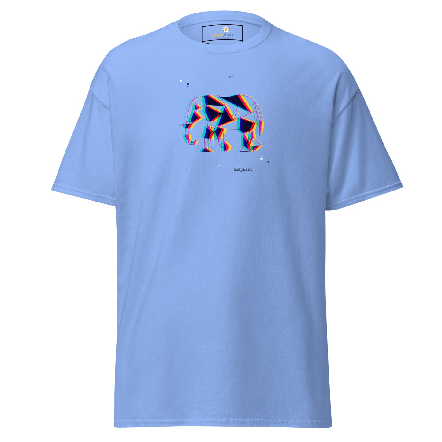 T-shirt classique unisexe - CARRÉS ÉLÉPHANTS ABSTRAITS - GRAND