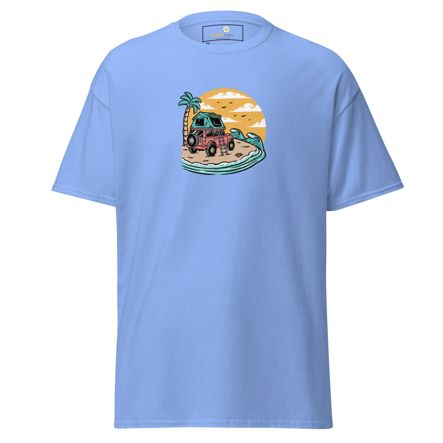 Heren klassiek t-shirt - SUMMER CAR TREE VIEW - GROOT