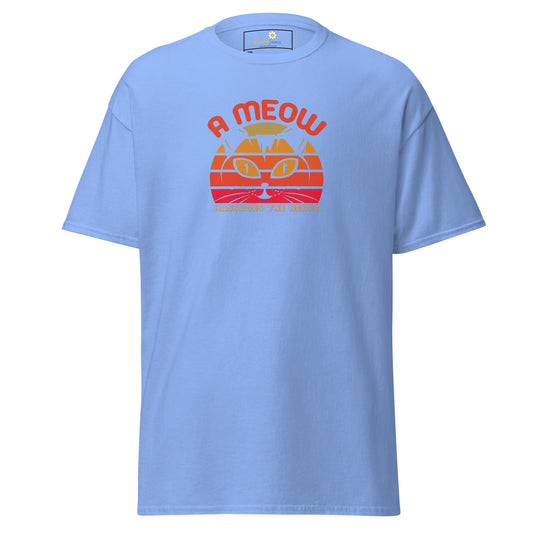 Unisex classic t-shirt - ANIMALS A CAT MASSAGE THE HEART - BIG