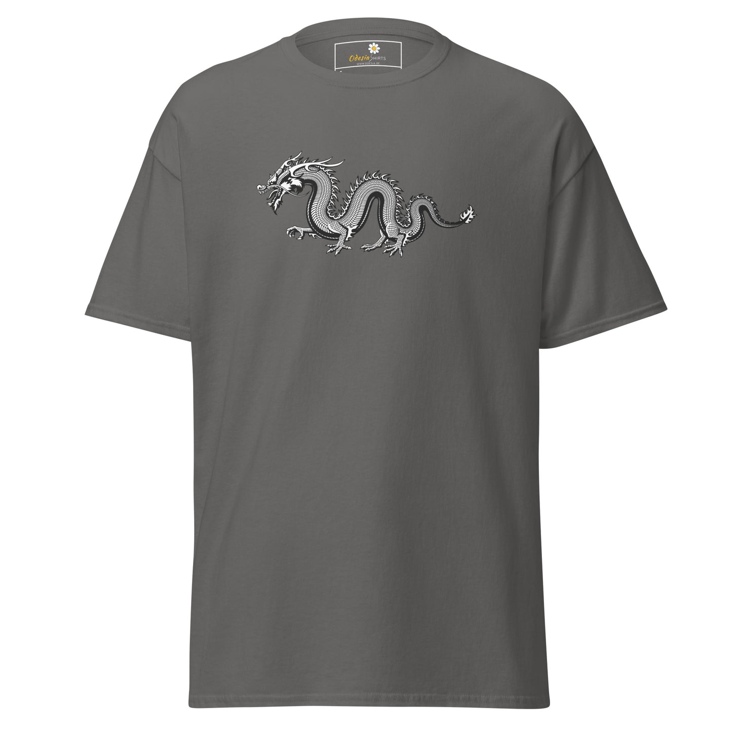 T-shirt classique unisexe - DRAGON GRIS MYSTIQUE - RÉGULIER