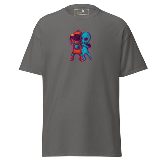Unisex klassiek t-shirt - ASTRONAUT ALIEN SELFIE - REGULAR