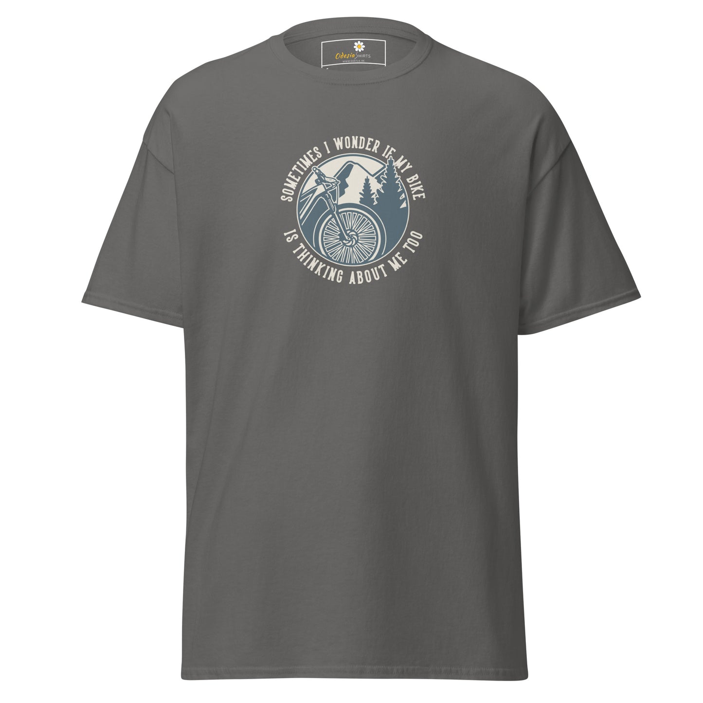 Unisex classic t-shirt - ADVENTURE SPORT CIRCLE BIKE WONDERING - REGULAR