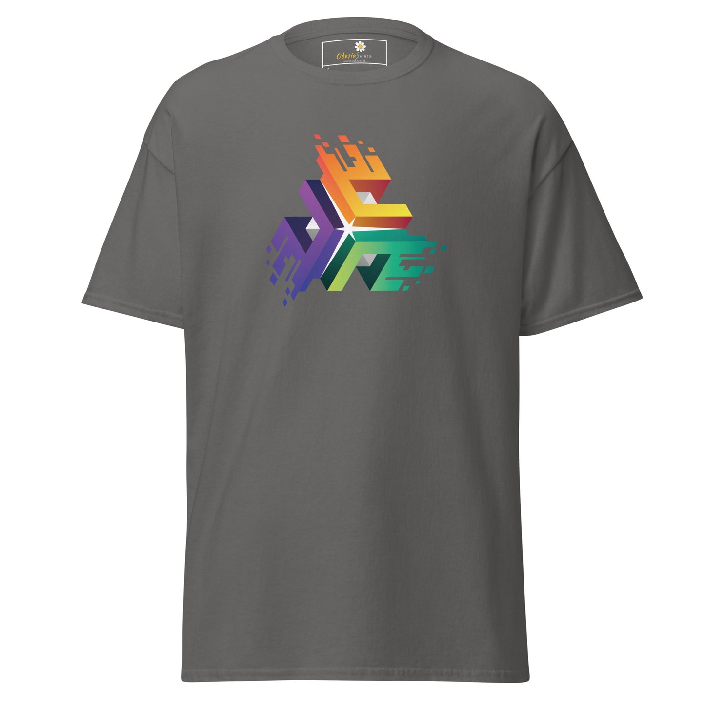 T-shirt classique unisexe - CUBES DE COULEURS ABSTRAITS - RÉGULIER