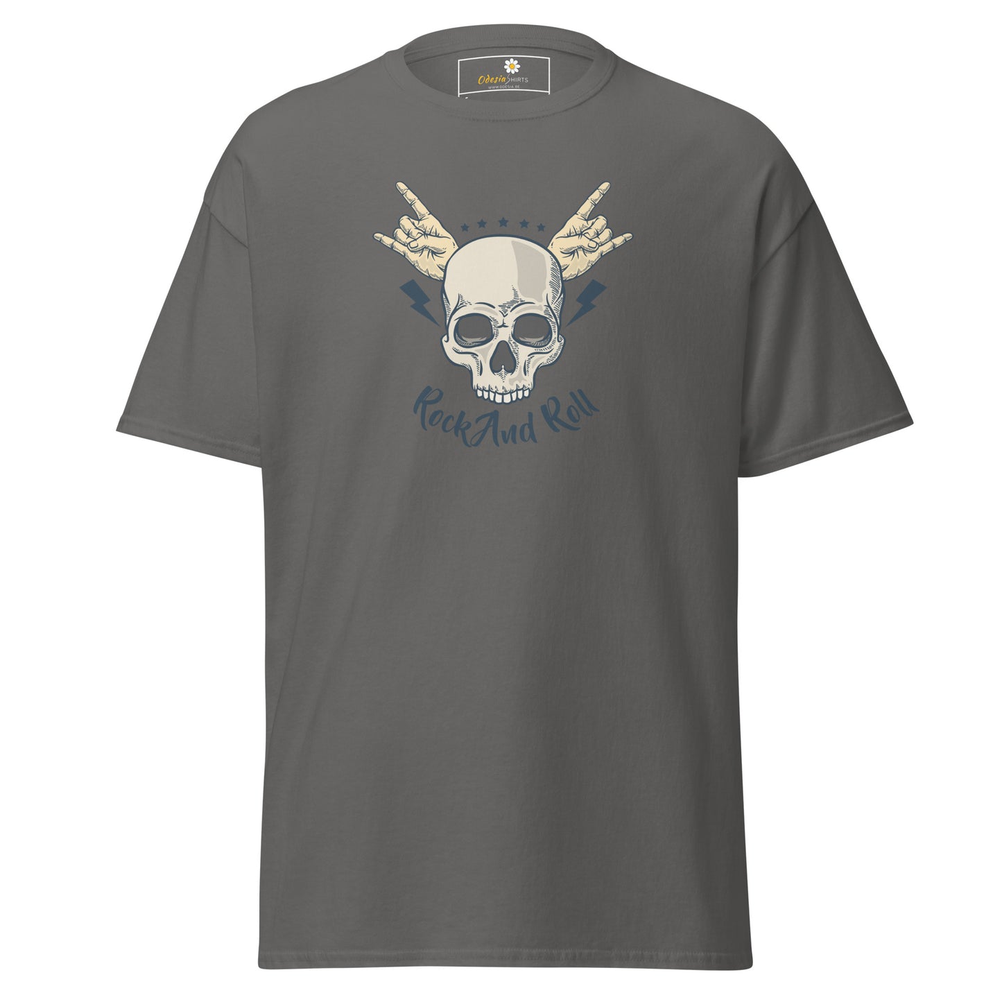 Unisex classic t-shirt - SKULL ROCK AND ROLL - REGULAR
