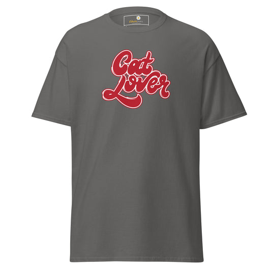 Unisex klassiek t-shirt - ANIMALS TEXT CAT LOVER - REGULAR