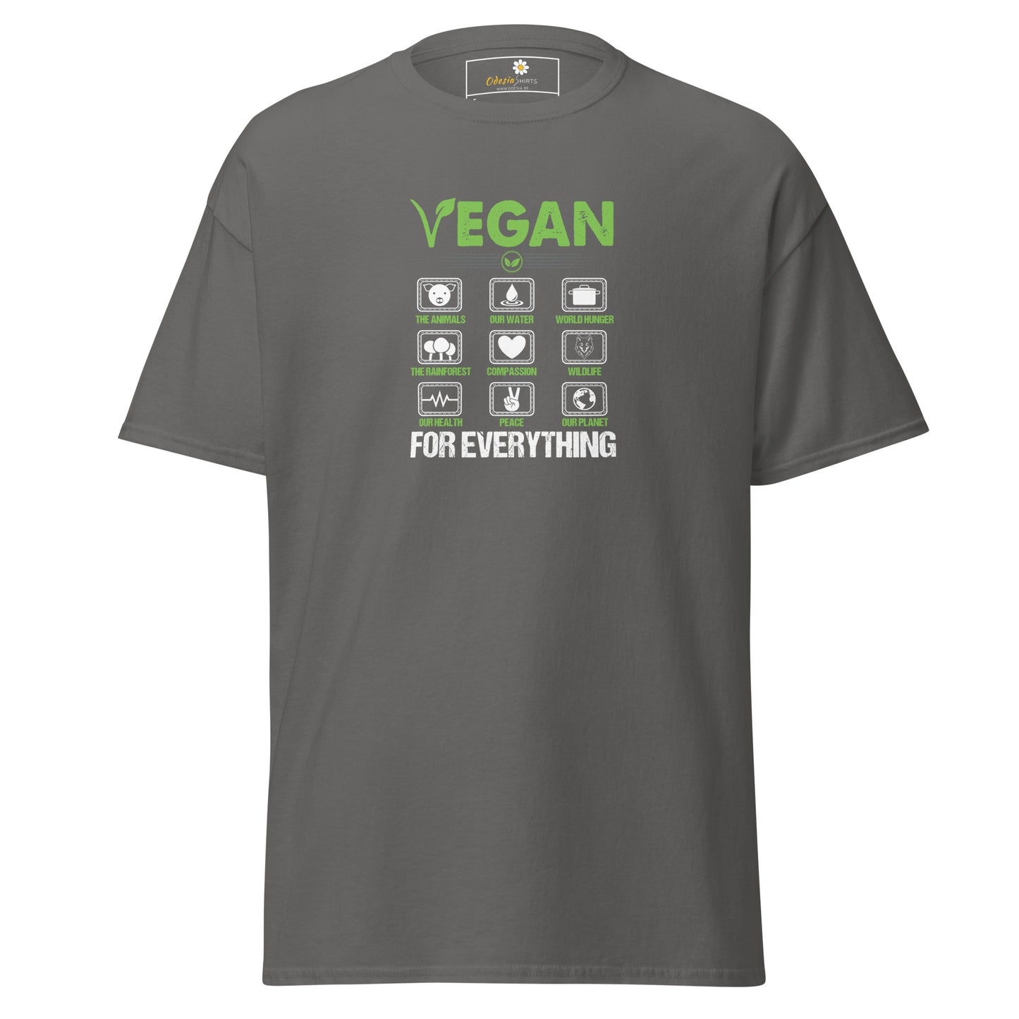 Unisex classic t-shirt - VEGAN FOR EVERYTHING - REGULAR