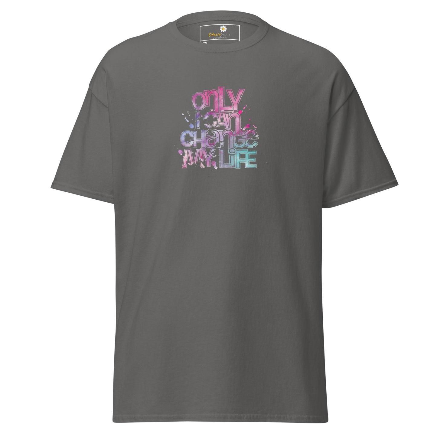 Heren klassiek t-shirt - TEKST ALLEEN KAN IK VERANDEREN - GROOT