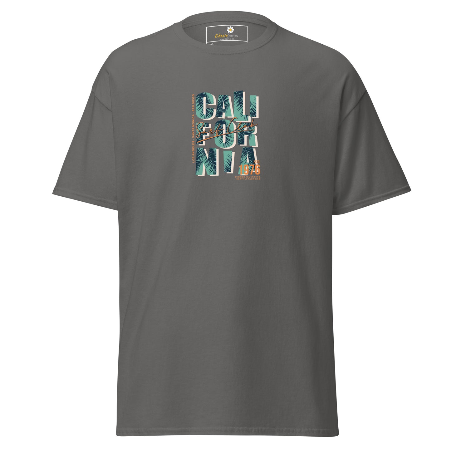 Heren klassiek t-shirt - TEXT CALIFORNIA - GROOT