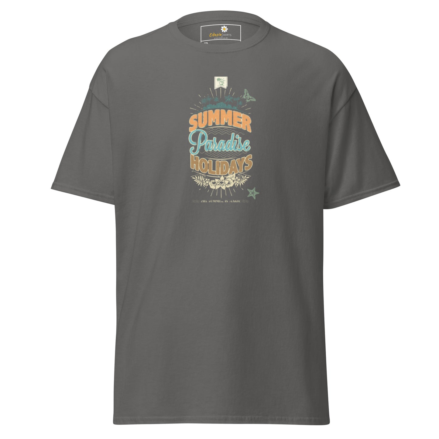 Heren klassiek t-shirt - SUMMER PARADISE - GROOT