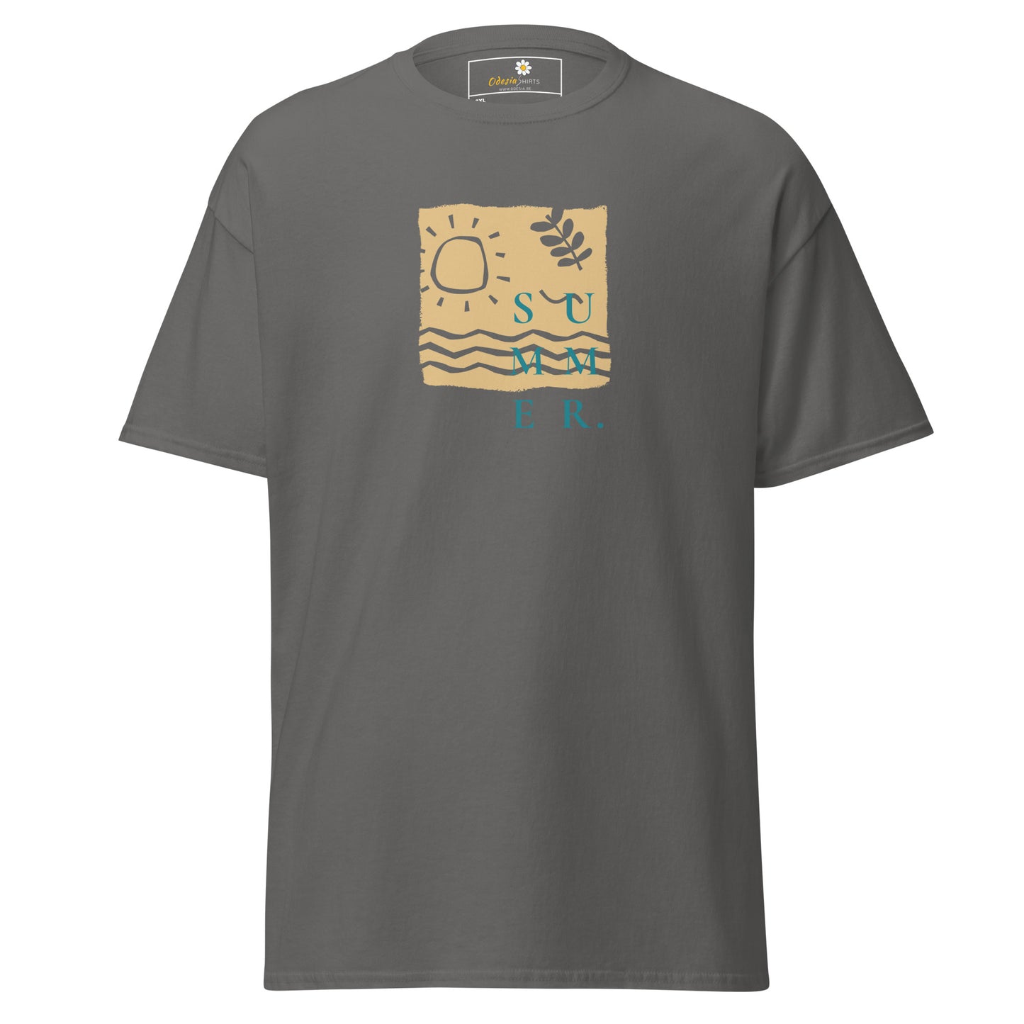 Heren klassiek t-shirt - SUMMER SEA NATURE - GROOT