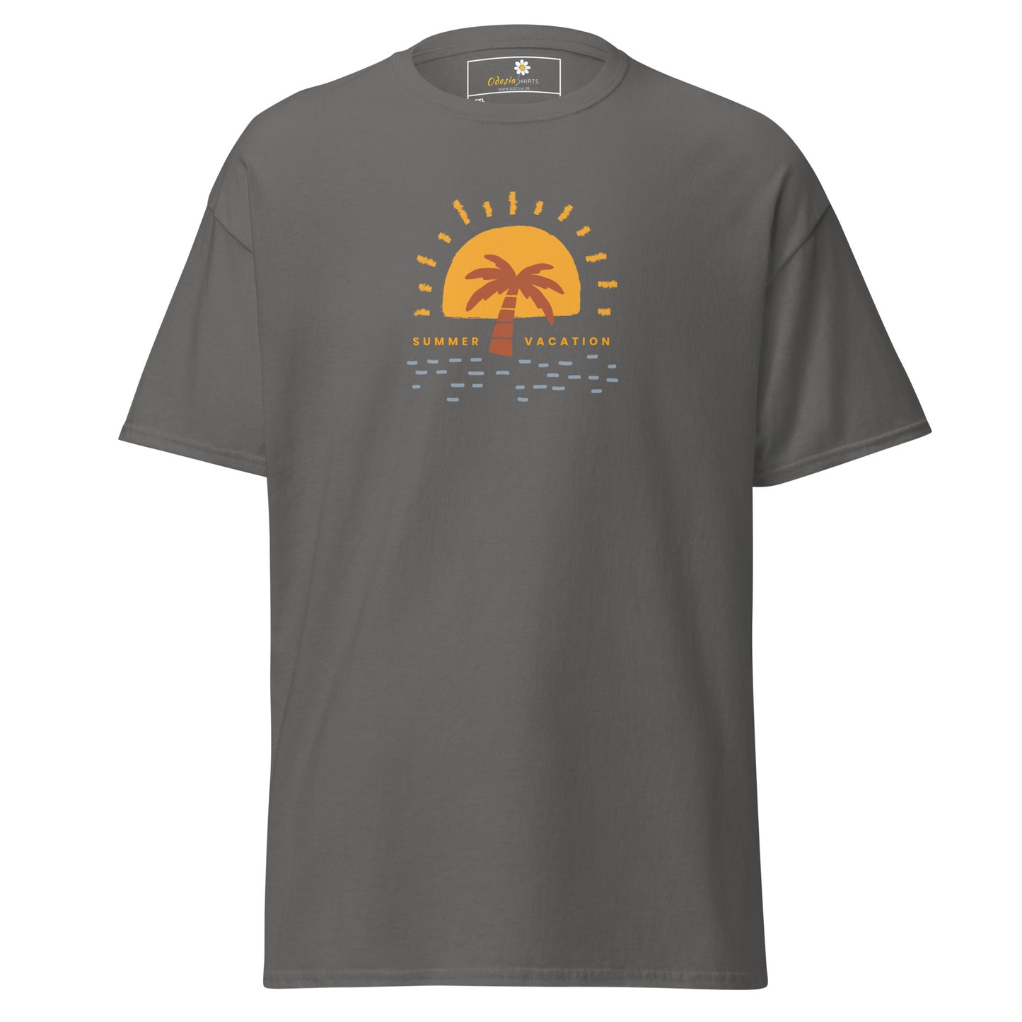 Heren klassiek t-shirt - ZOMERVAKANTIE - GROOT