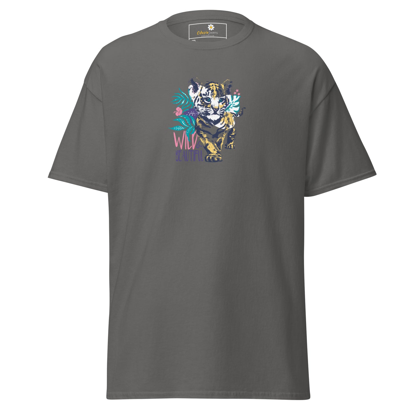 Heren klassiek t-shirt - WILDLIFE AND BEAUTIFUL - GROOT