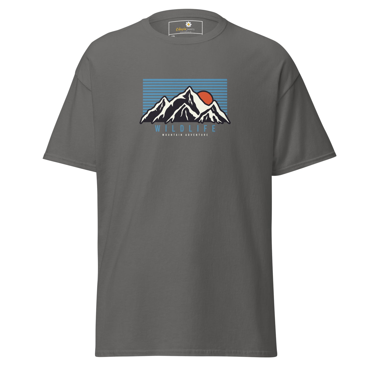 Unisex classic t-shirt - ADVENTURE MOUNTAIN SUNSET - BIG