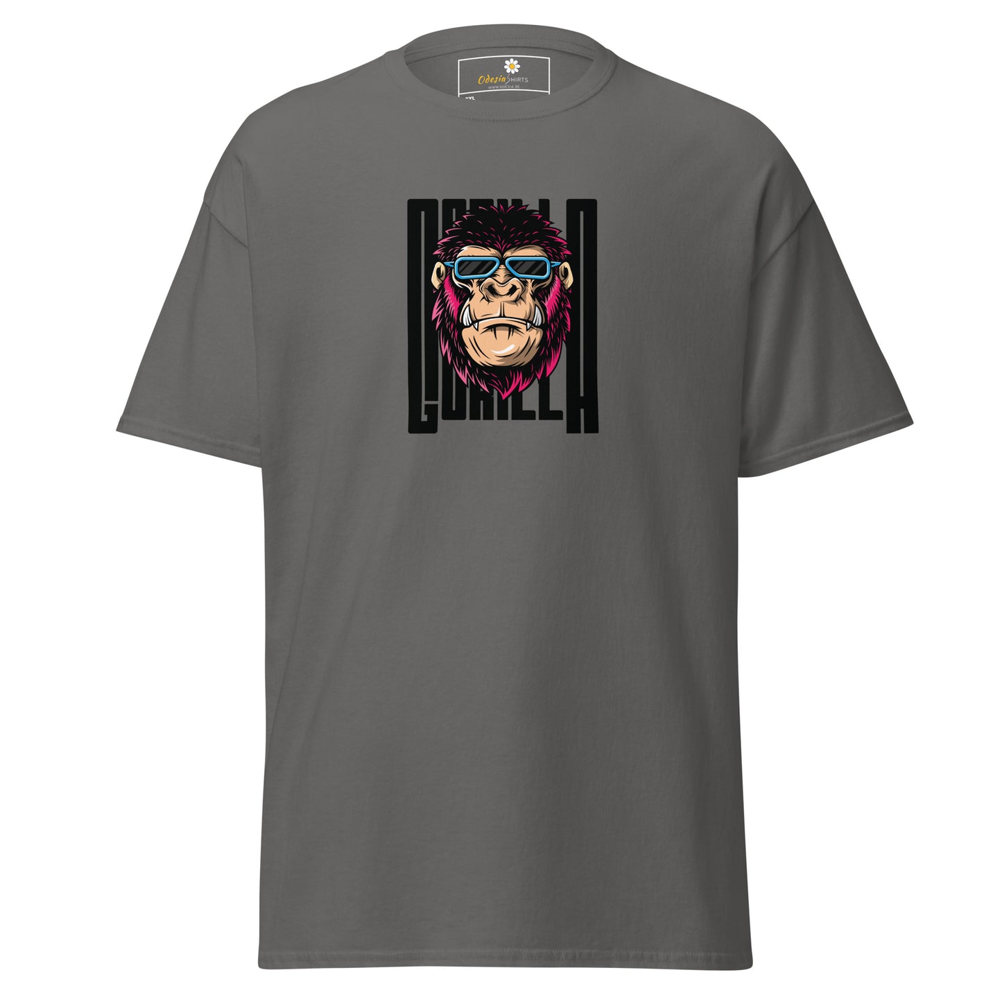 Klassiek heren t-shirt - WILDLIFE GORILLA FUN - GROOT