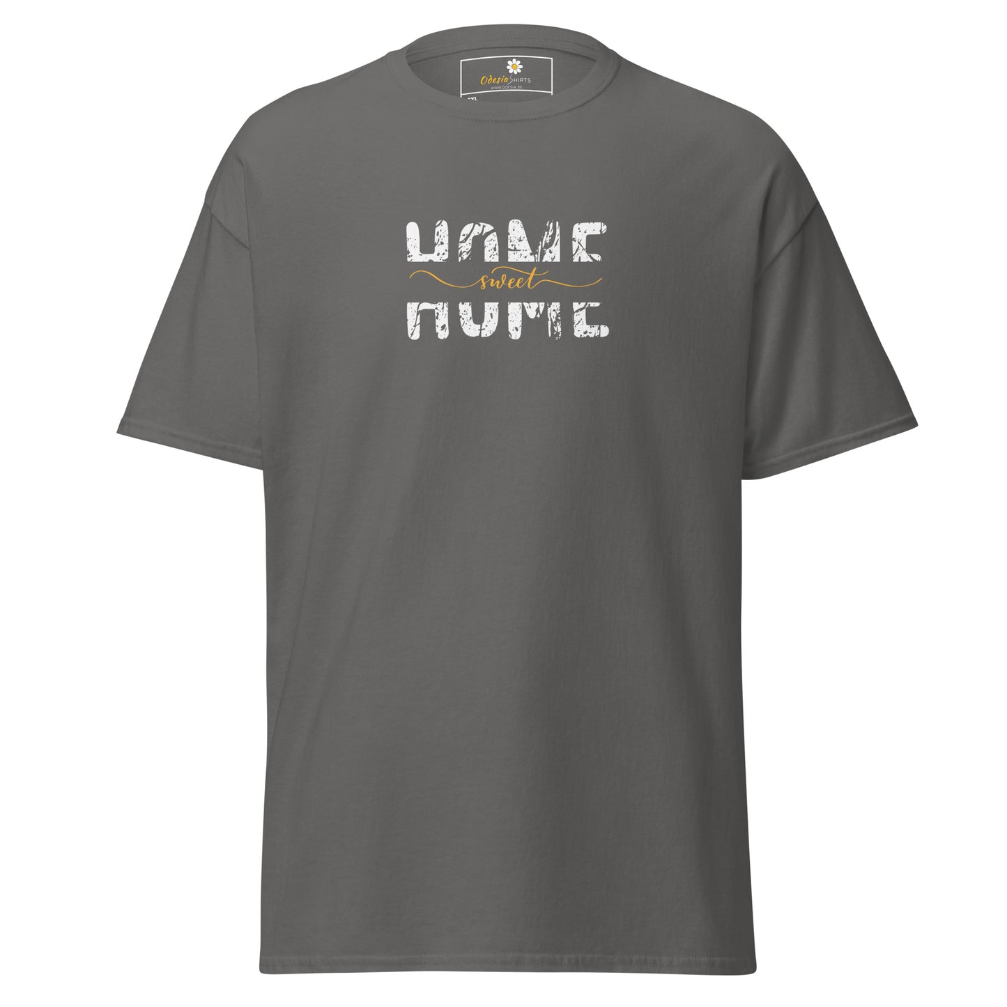 T-shirt classique pour homme - TEXT HOME SWEET HOME - BIG