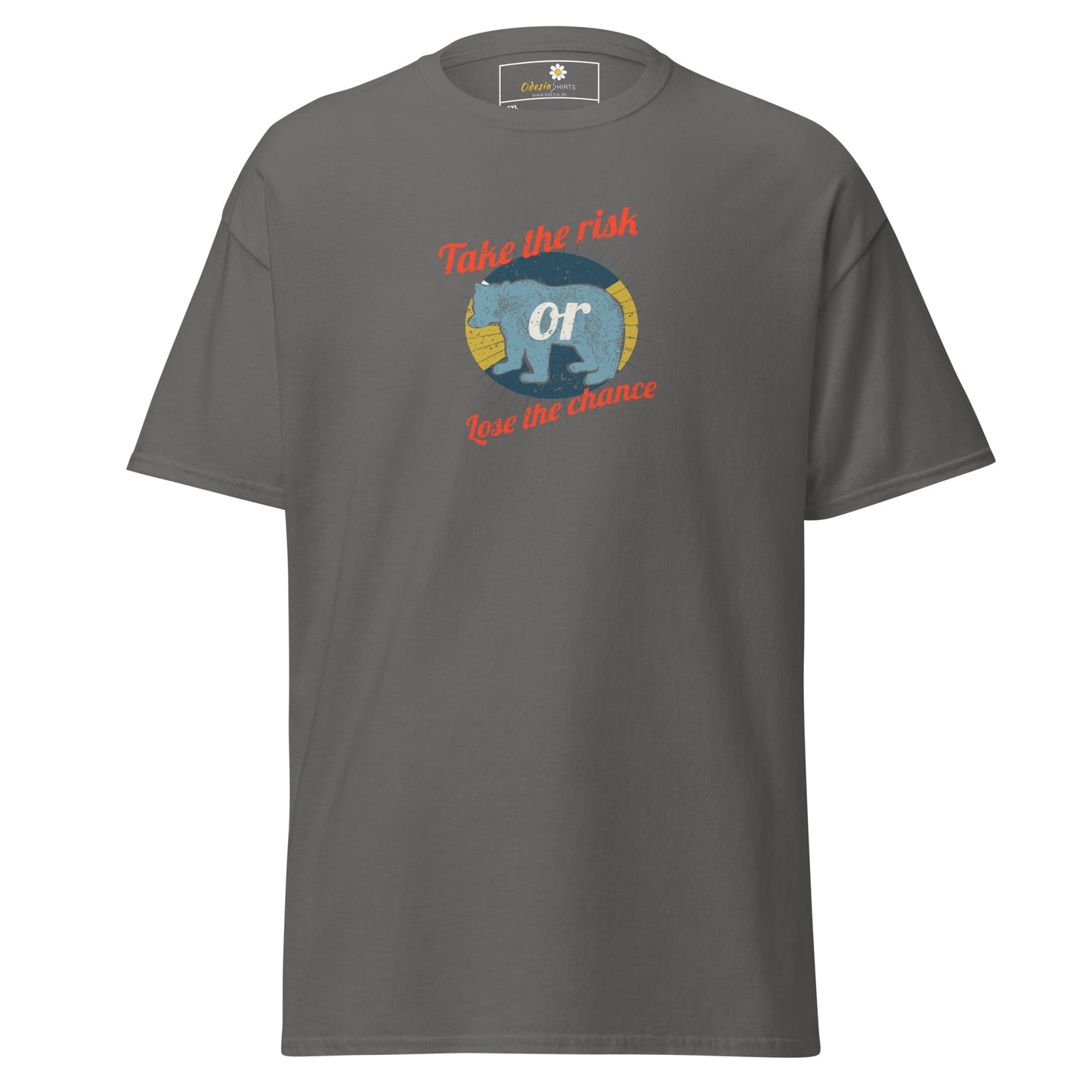 Unisex classic t-shirt - ADVENTURE TAKE THE RISK LOSE CHANCE - BIG
