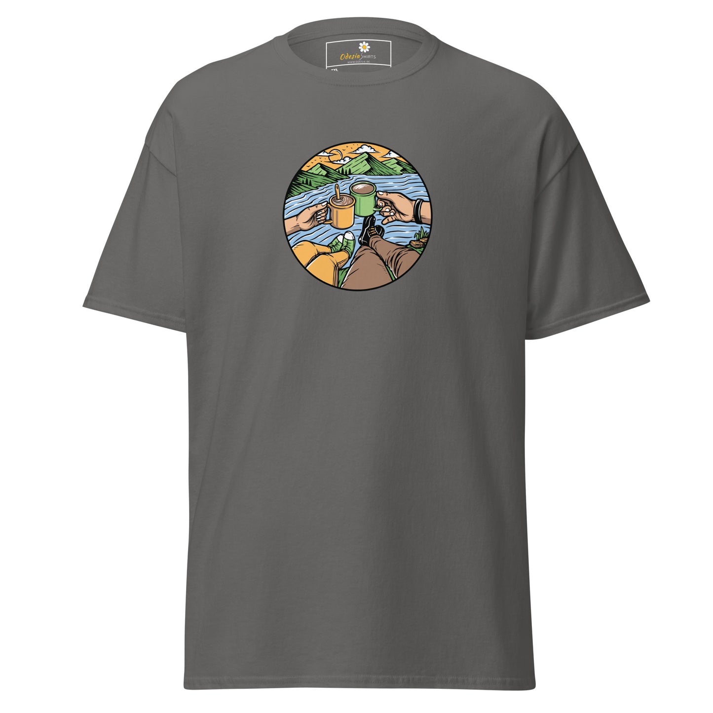 Unisex classic t-shirt - ADVENTURE NATURE TOGETHER - BIG