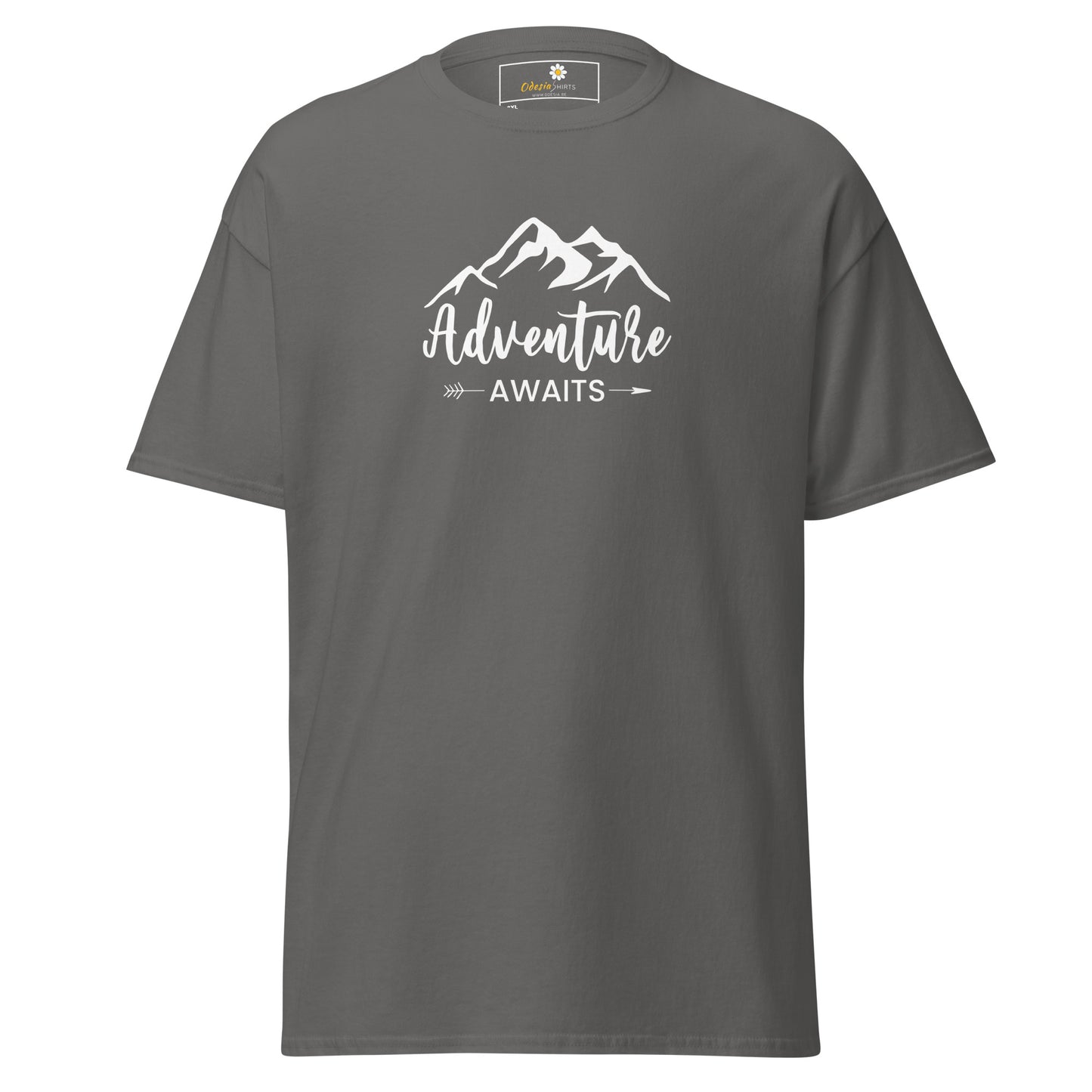 Unisex classic t-shirt - ADVENTURE NATURE AWAITS - BIG