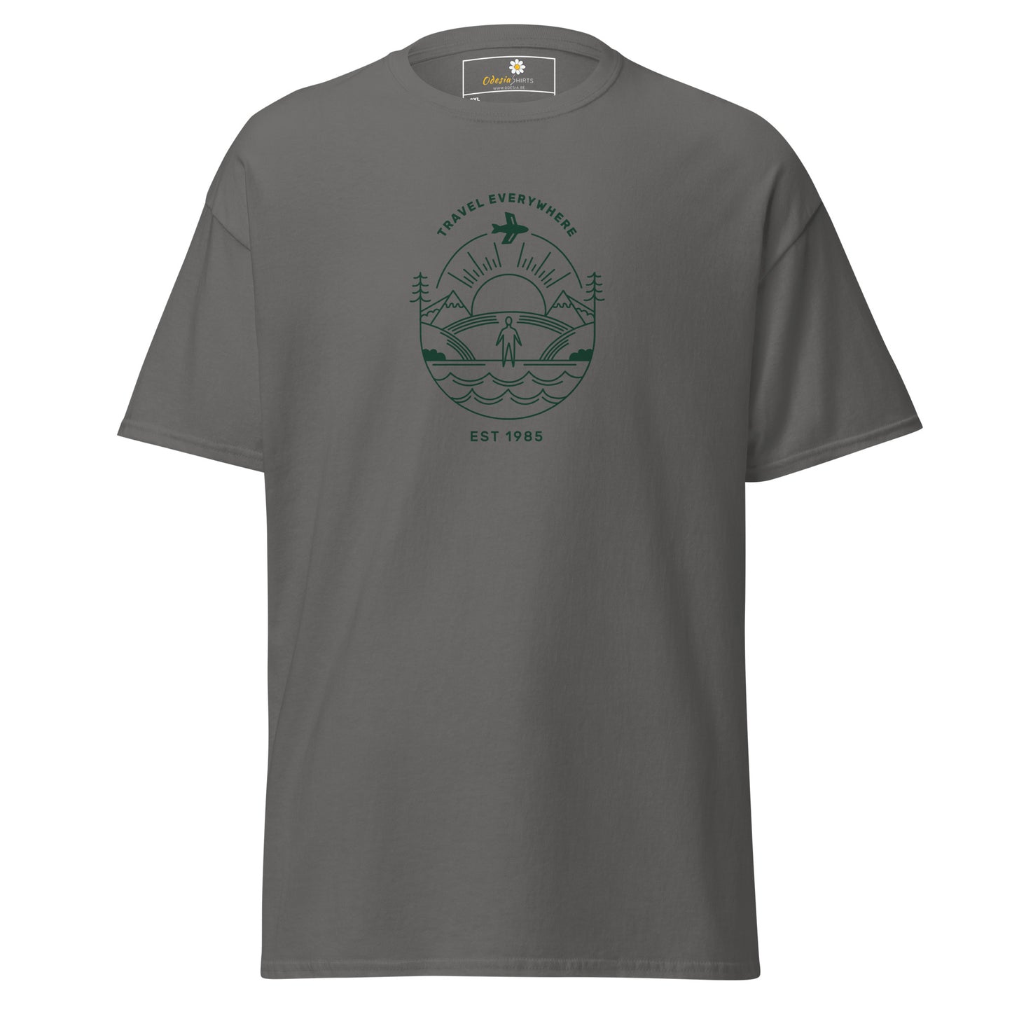 Unisex classic t-shirt - ADVENTURE TRAVEL EVERYWHERE - BIG