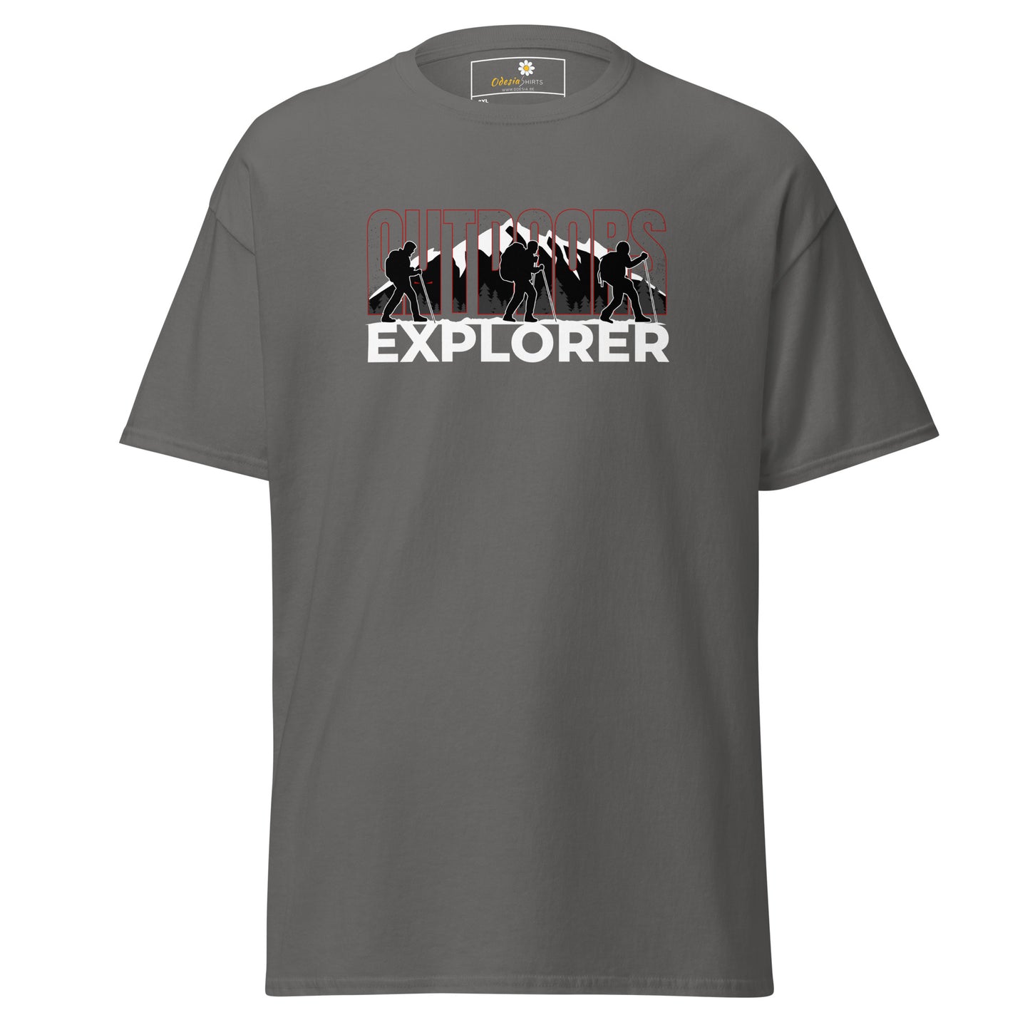 Unisex classic t-shirt - ADVENTURE OUTDOORS EXPLORER - BIG