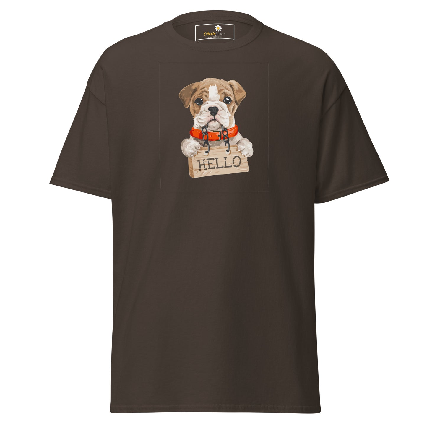 Unisex classic t-shirt - ANIMALS HELLO PUPPY - REGULAR