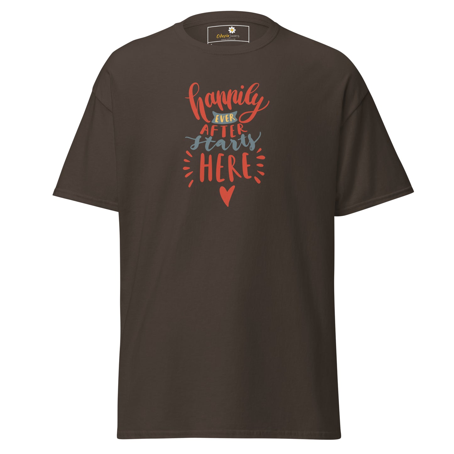 Unisex classic t-shirt - TEXT HAPPILY EVER AFTER - REGULAR