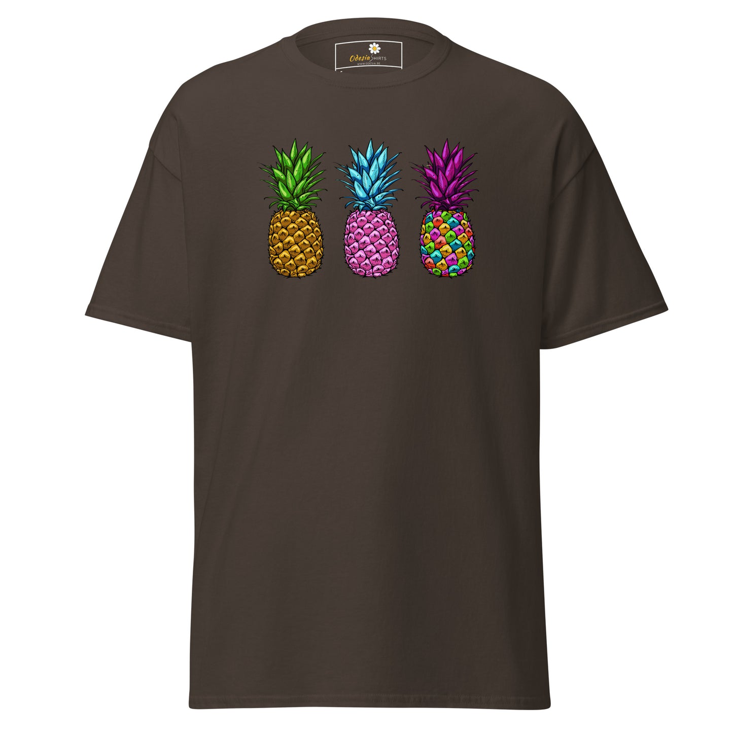 Unisex classic t-shirt - ORGANIC FRUIT PINEAPPLE COLORS - REGULAR