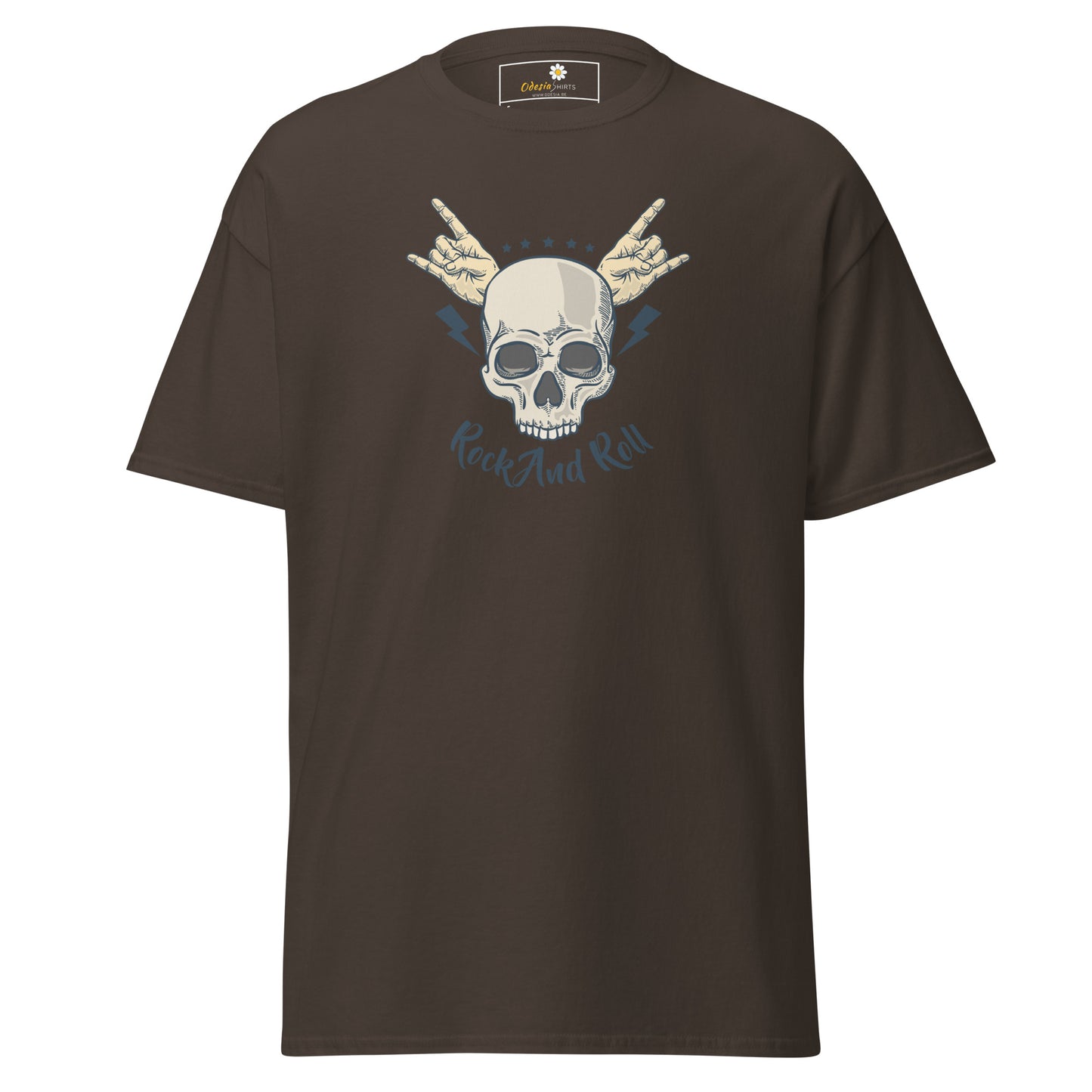 Unisex classic t-shirt - SKULL ROCK AND ROLL - REGULAR