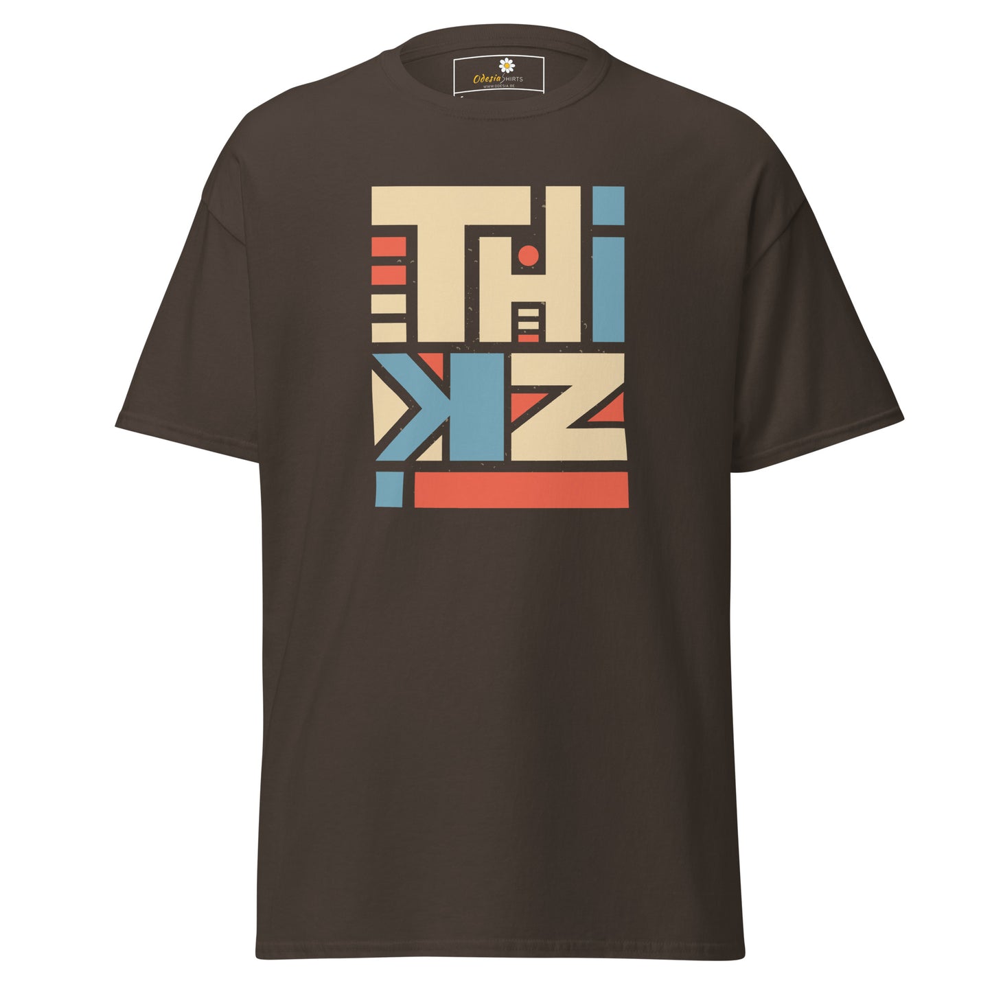 Unisex classic t-shirt - ABSTRACT TEXT THINK - REGULAR