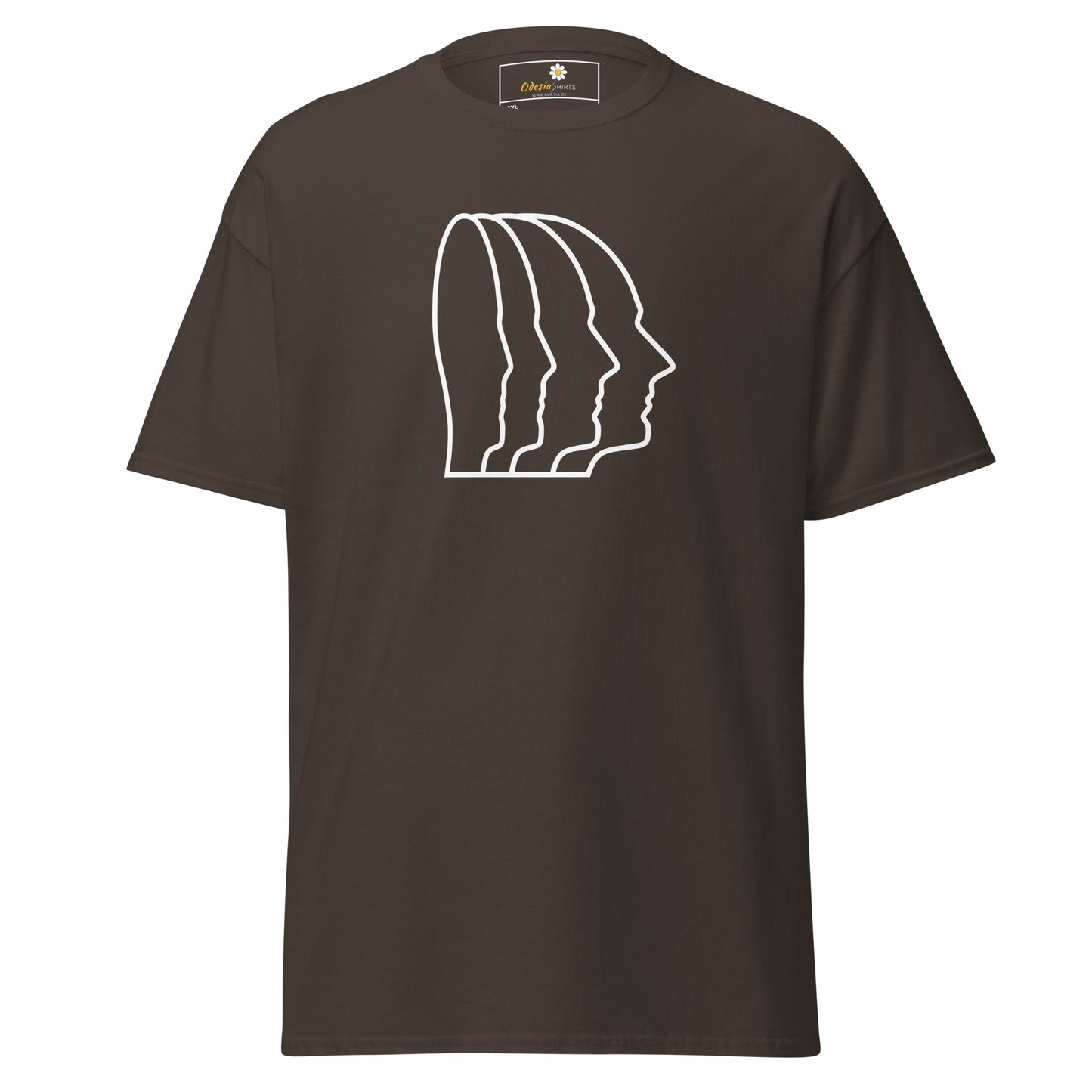 Unisex classic t-shirt - ABSTRACT HEAD PROFIL - BIG