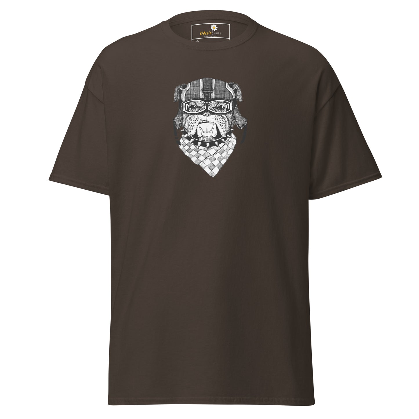 Unisex classic t-shirt - ANIMALS DOG HEAD BANDANA - BIG