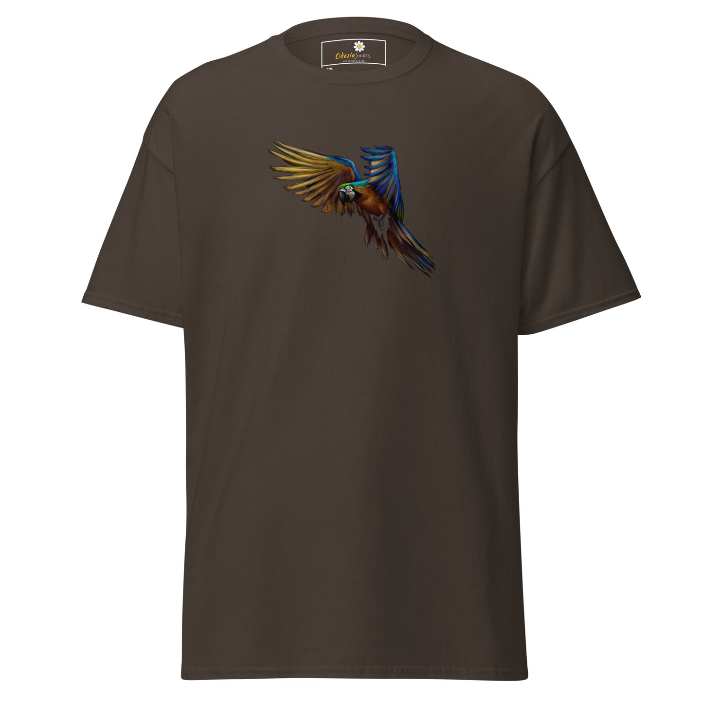Heren klassiek t-shirt - WILDLIFE PARROT - GROOT