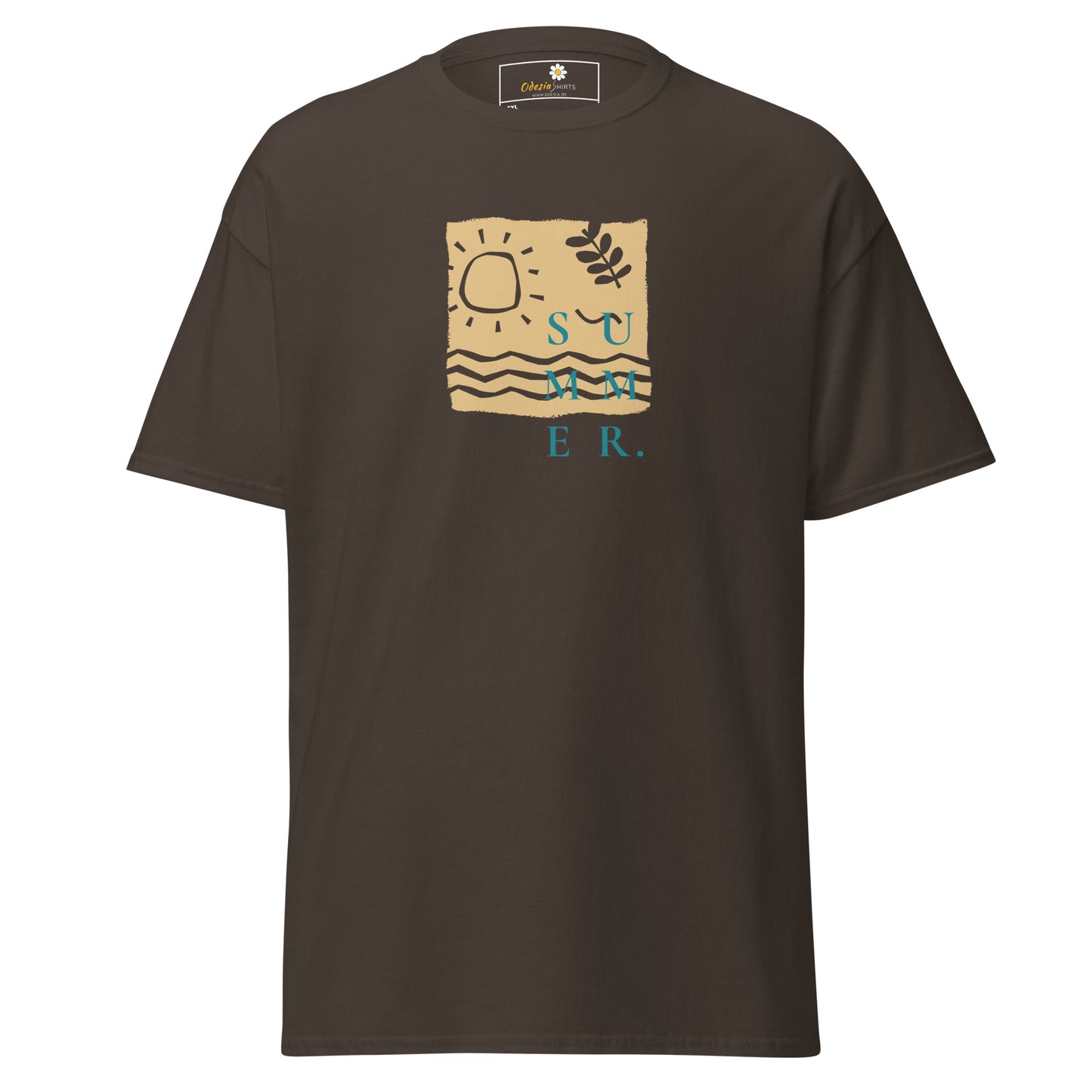 Heren klassiek t-shirt - SUMMER SEA NATURE - GROOT