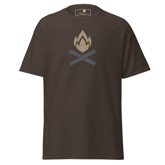 Unisex classic t-shirt - ADVENTURE CAMP FIRE - BIG