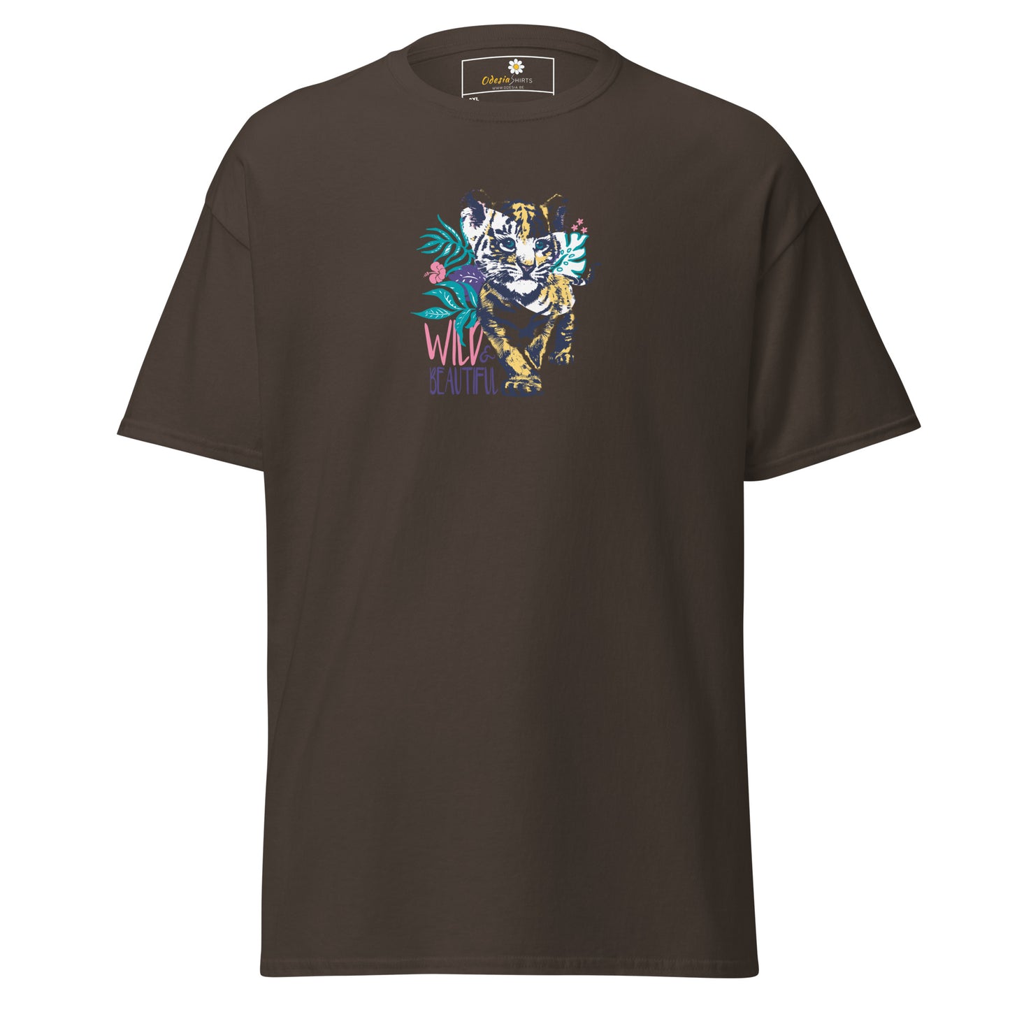 Heren klassiek t-shirt - WILDLIFE AND BEAUTIFUL - GROOT