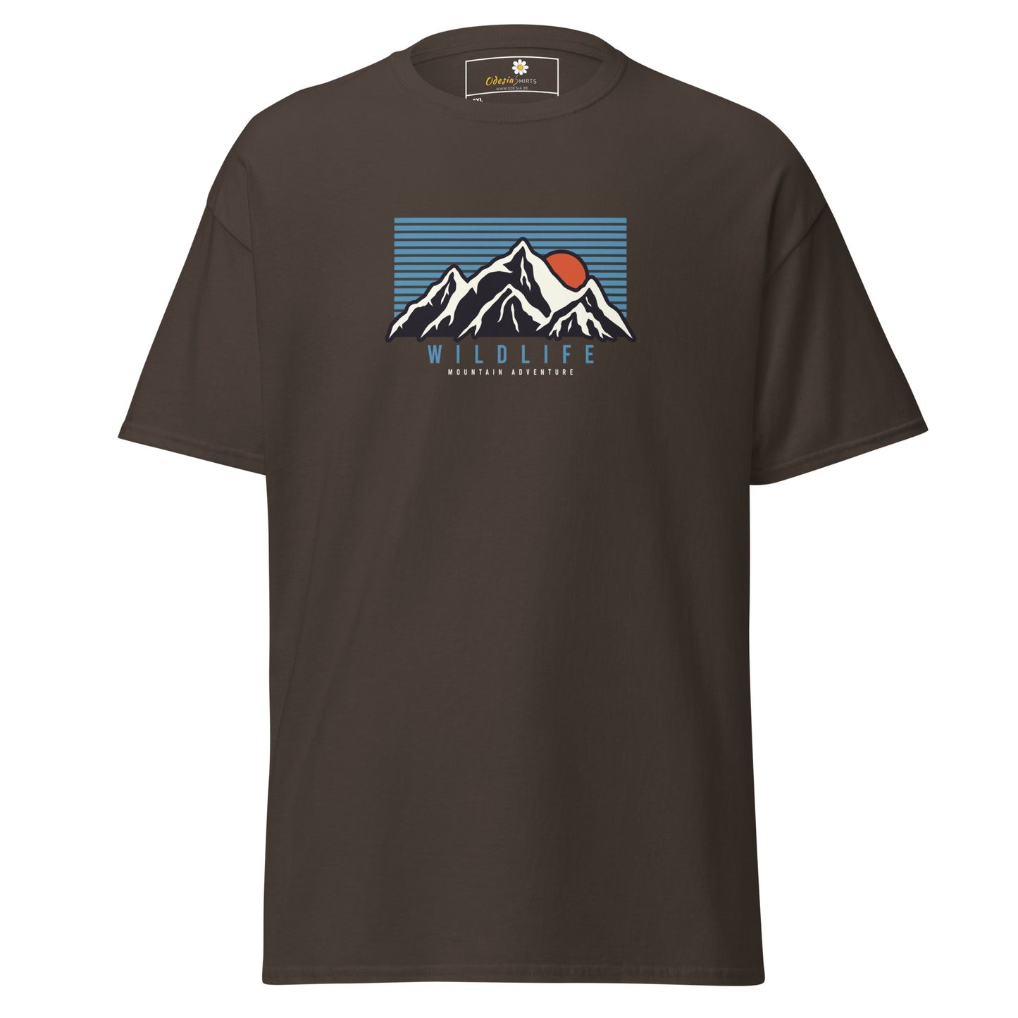 Unisex classic t-shirt - ADVENTURE MOUNTAIN SUNSET - BIG