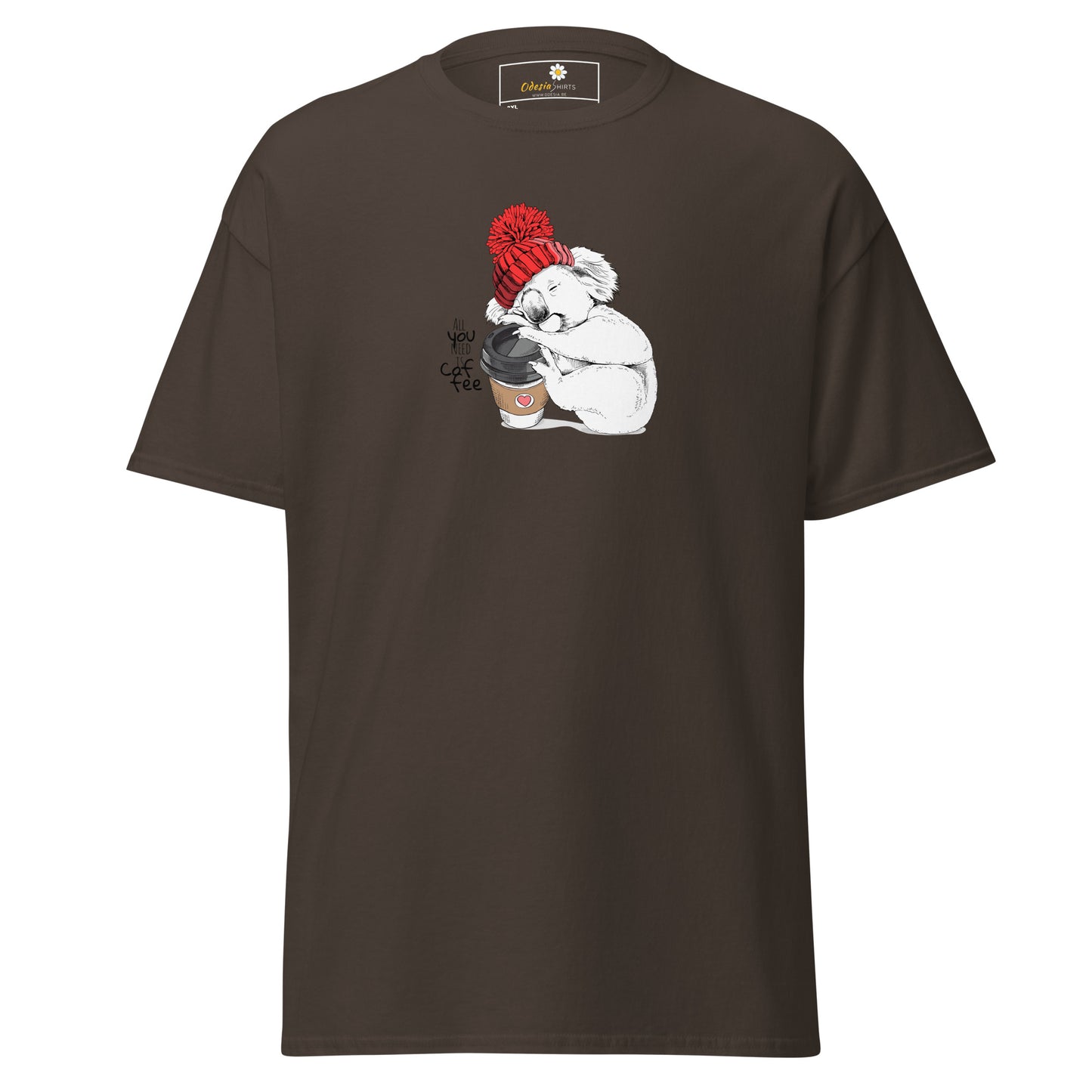 Klassiek heren t-shirt - WILDLIFE FUN KOALA - GROOT