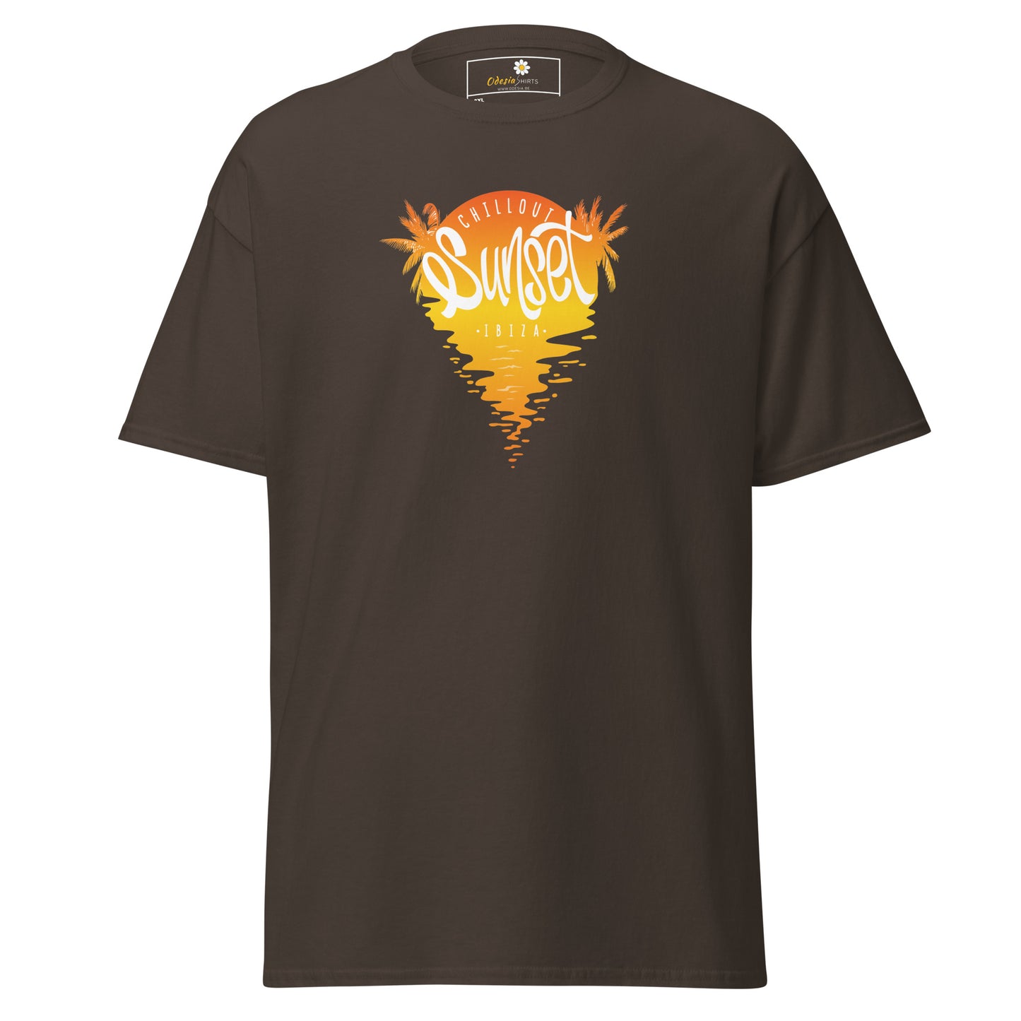 T-shirt classique pour homme - SUMMER IBIZA SUNSET - BIG