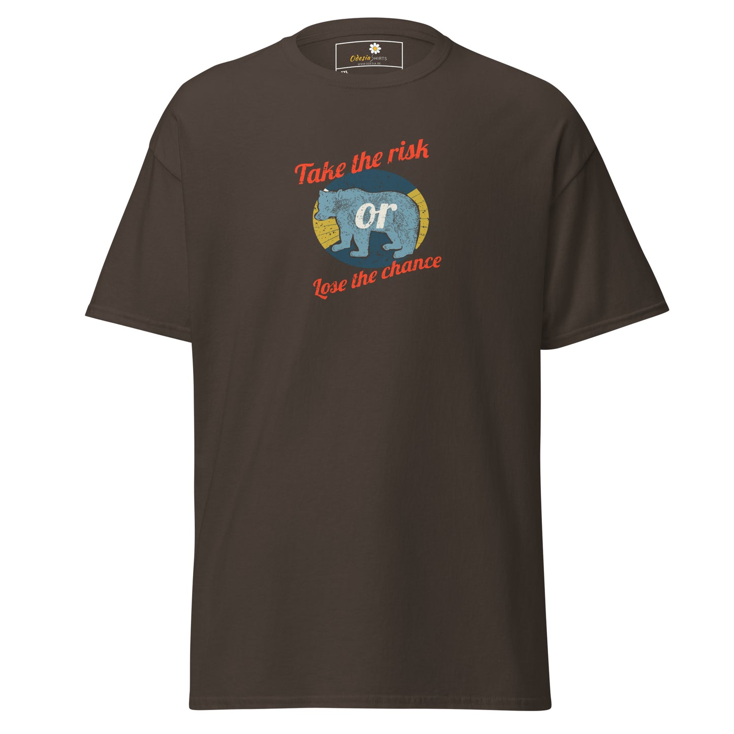 Unisex classic t-shirt - ADVENTURE TAKE THE RISK LOSE CHANCE - BIG