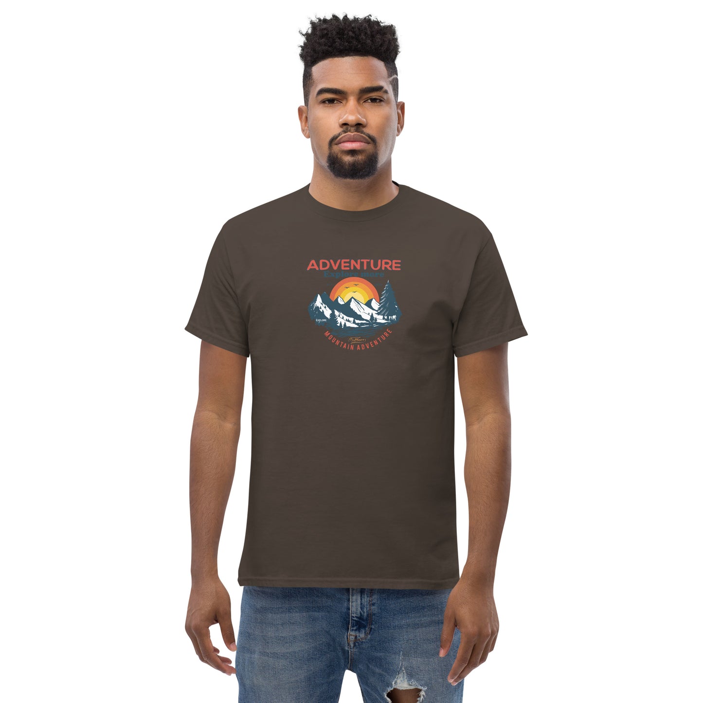 Unisex classic t-shirt - ADVENTURE EXPLORE MORE - BIG
