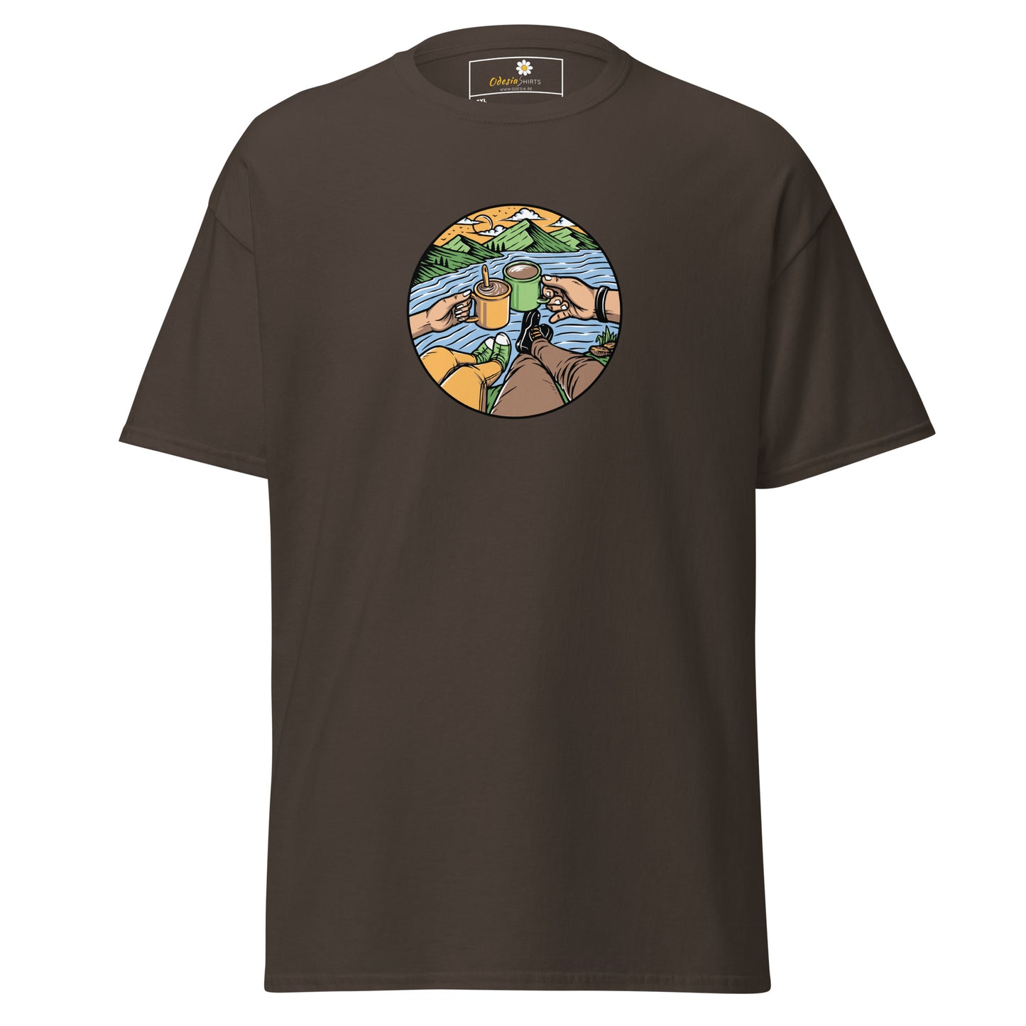 Unisex classic t-shirt - ADVENTURE NATURE TOGETHER - BIG