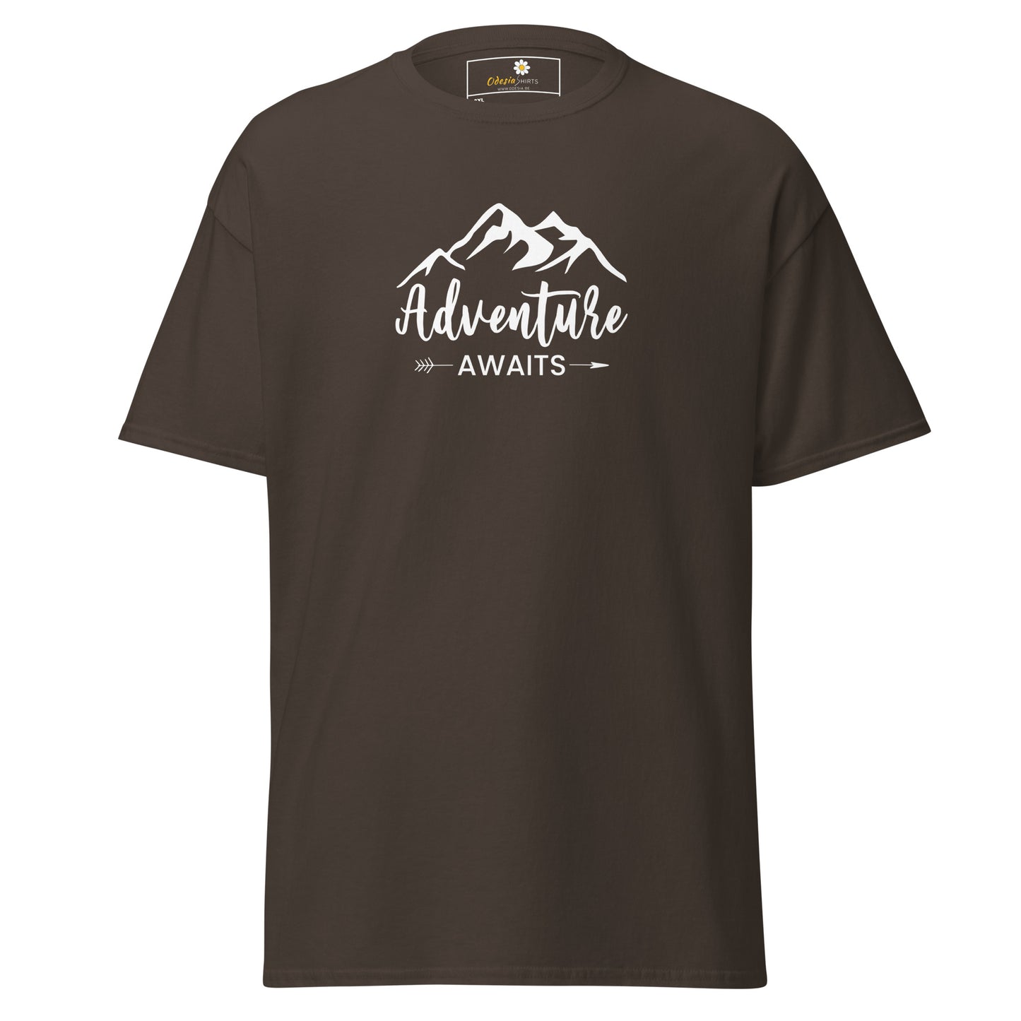 Unisex classic t-shirt - ADVENTURE NATURE AWAITS - BIG