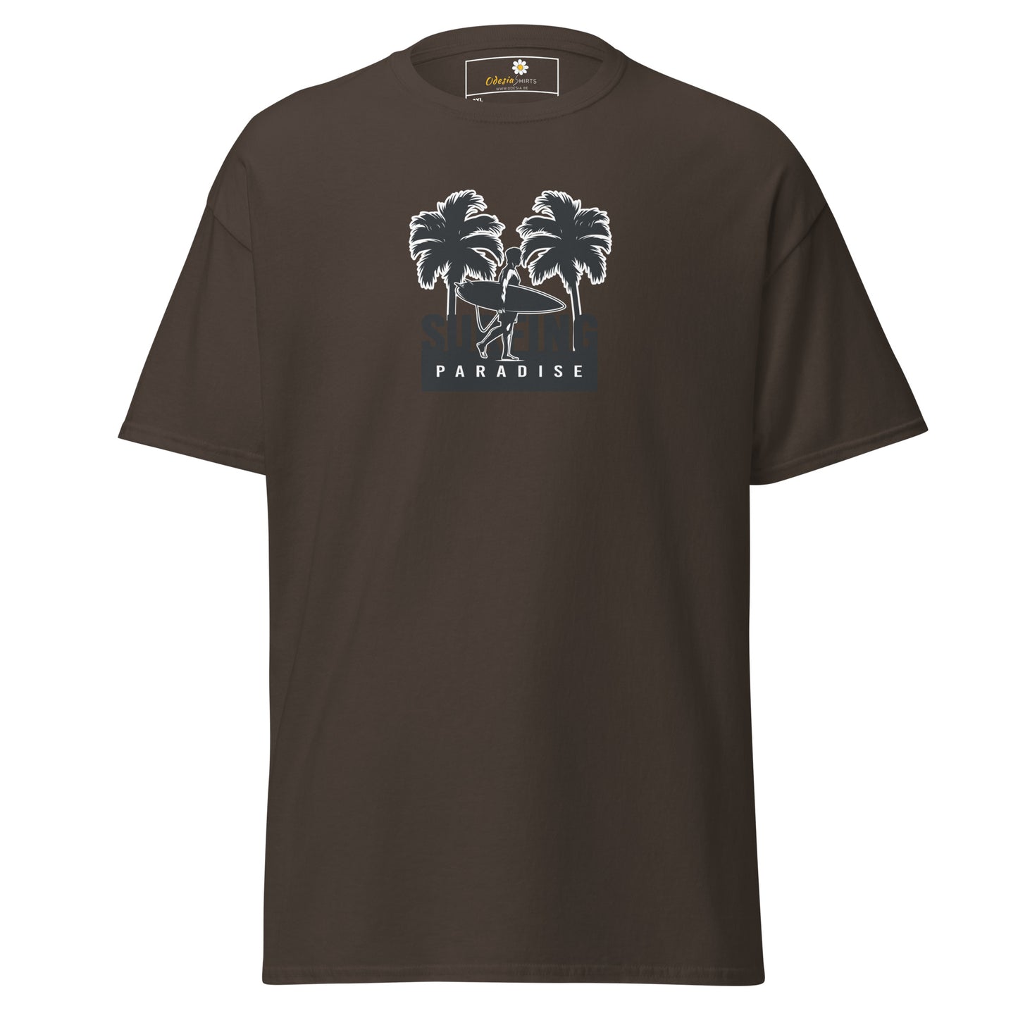 Heren klassiek t-shirt - SUMMER ISLAND TREES - GROOT