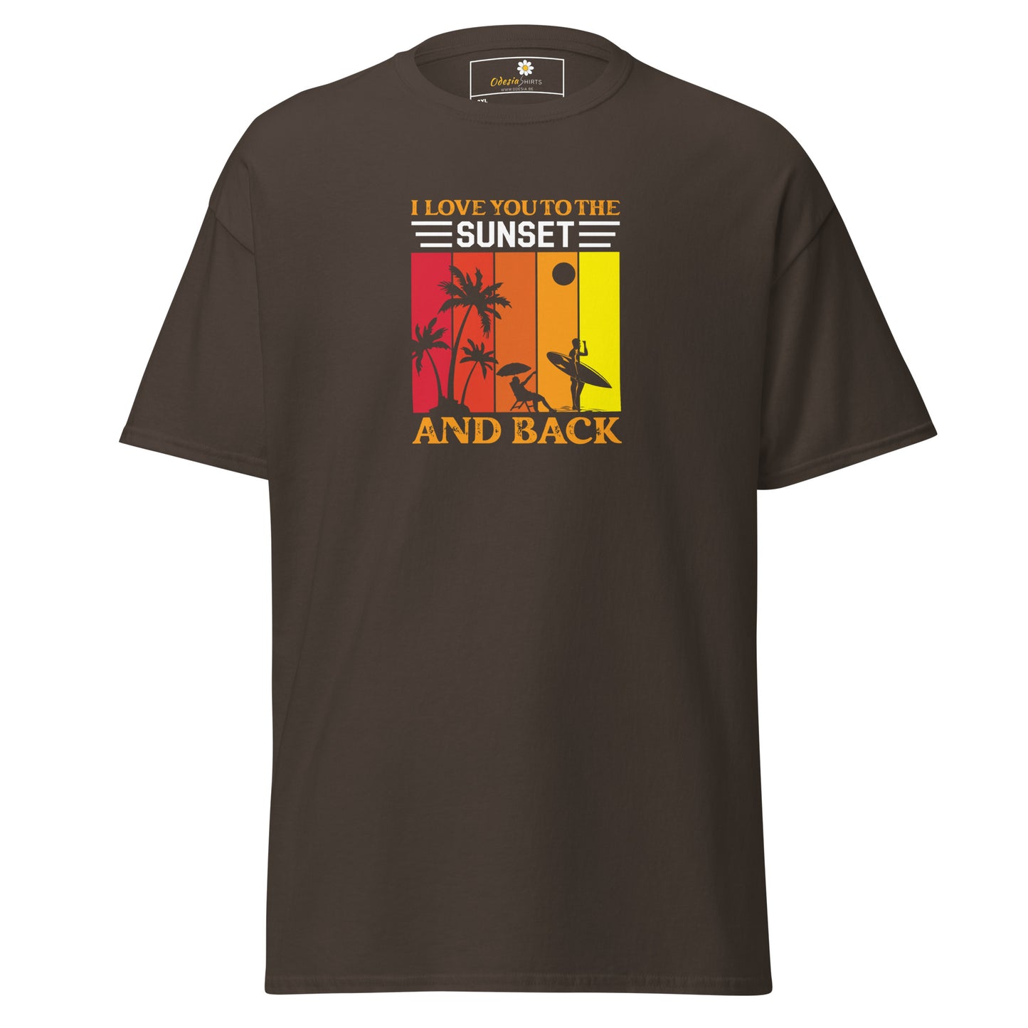 T-shirt classique pour homme - SUMMER LOVE SUNSET - BIG