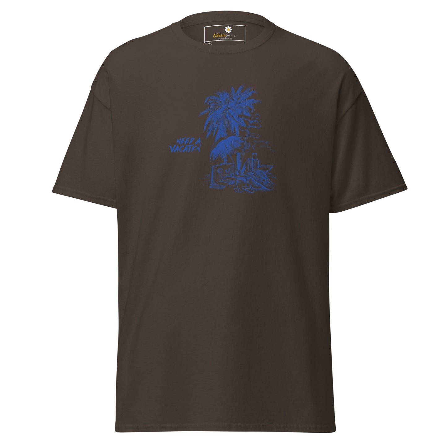 T-shirt classique pour homme - SUMMER NEED A VACATION - BIG