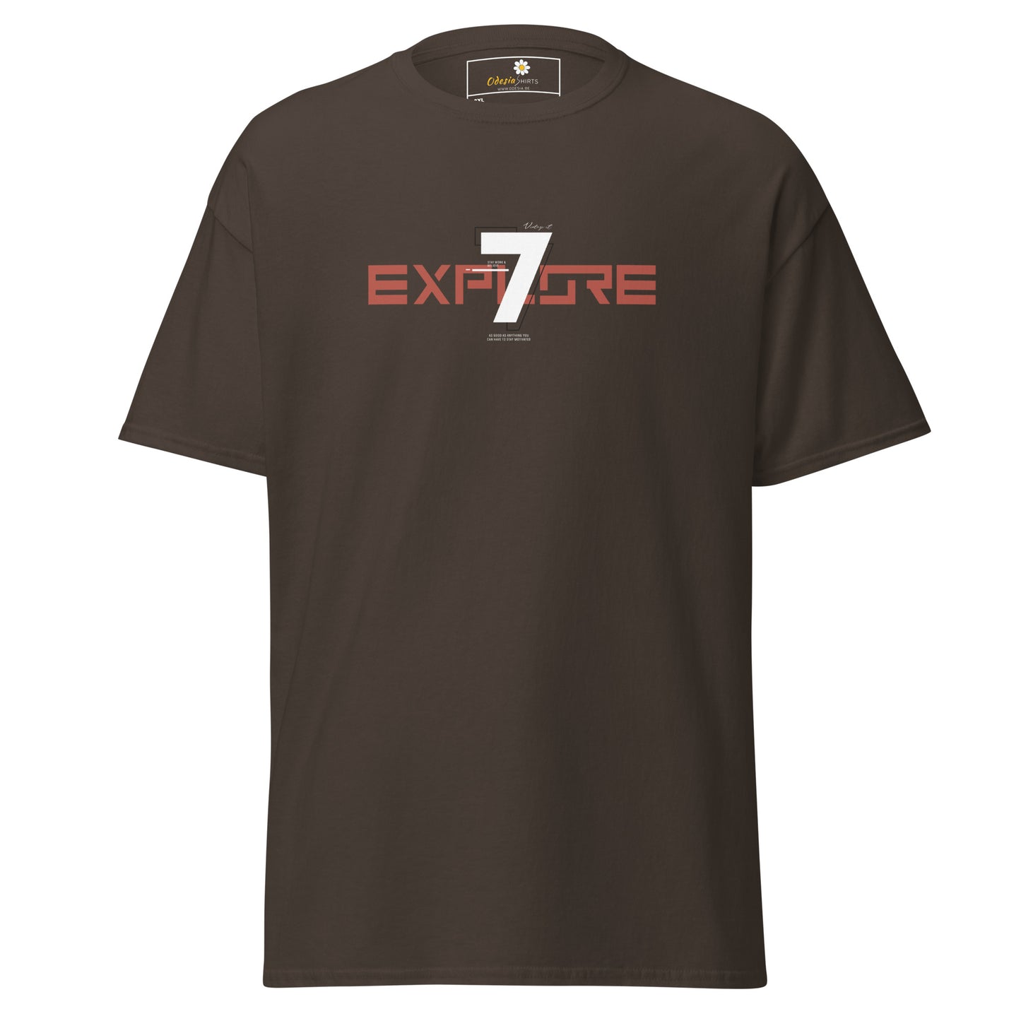 Unisex classic t-shirt - ADVENTURE TEXT EXPLORE 7 - BIG