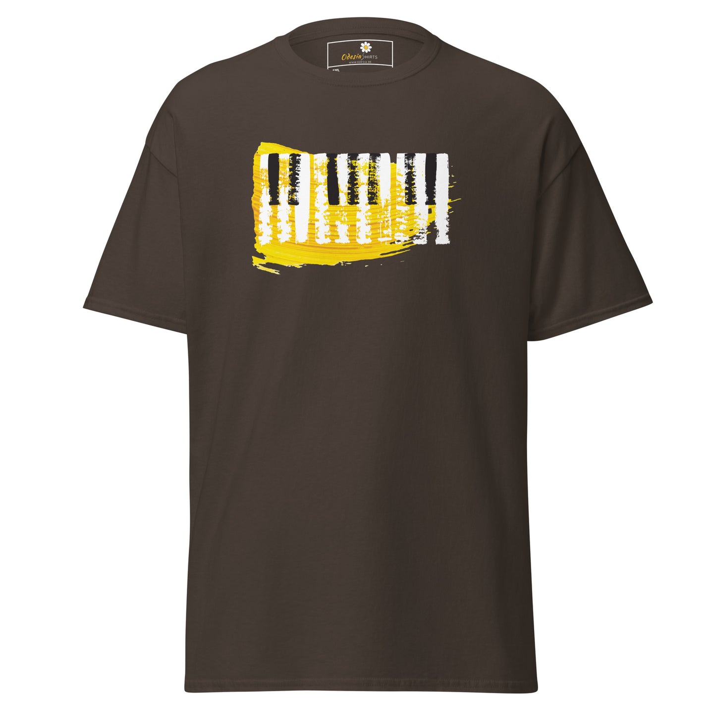 Unisex classic t-shirt - MUSIC PIANO KEYBOARD - BIG