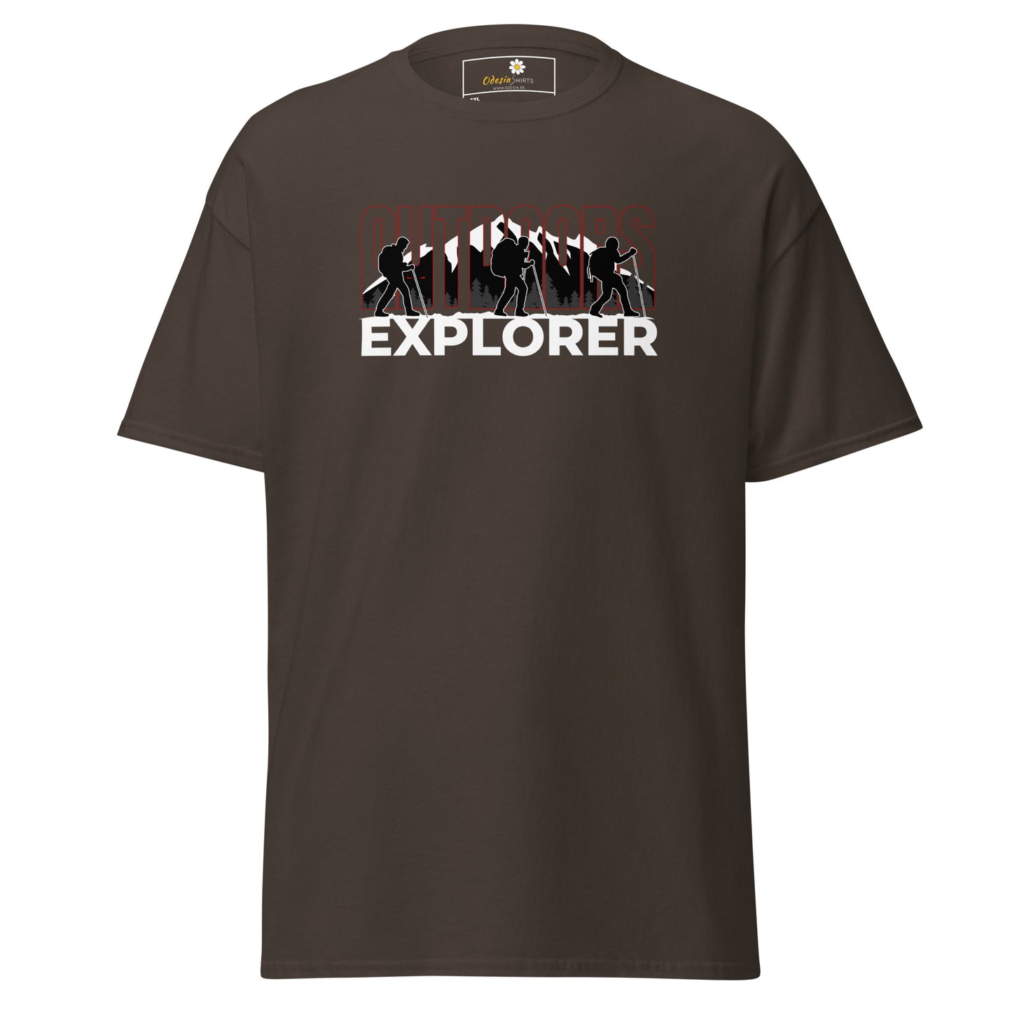 Unisex classic t-shirt - ADVENTURE OUTDOORS EXPLORER - BIG