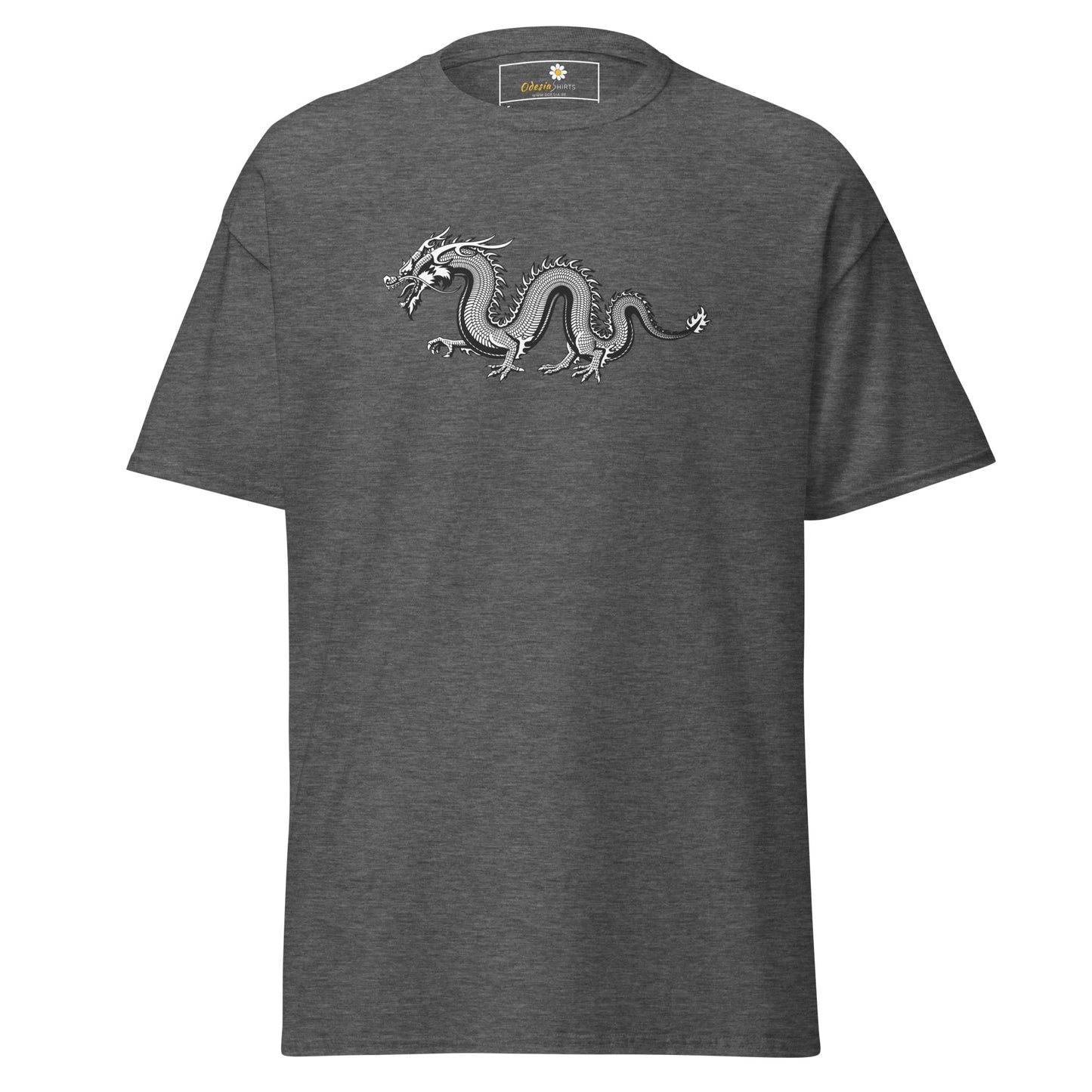T-shirt classique unisexe - DRAGON GRIS MYSTIQUE - RÉGULIER