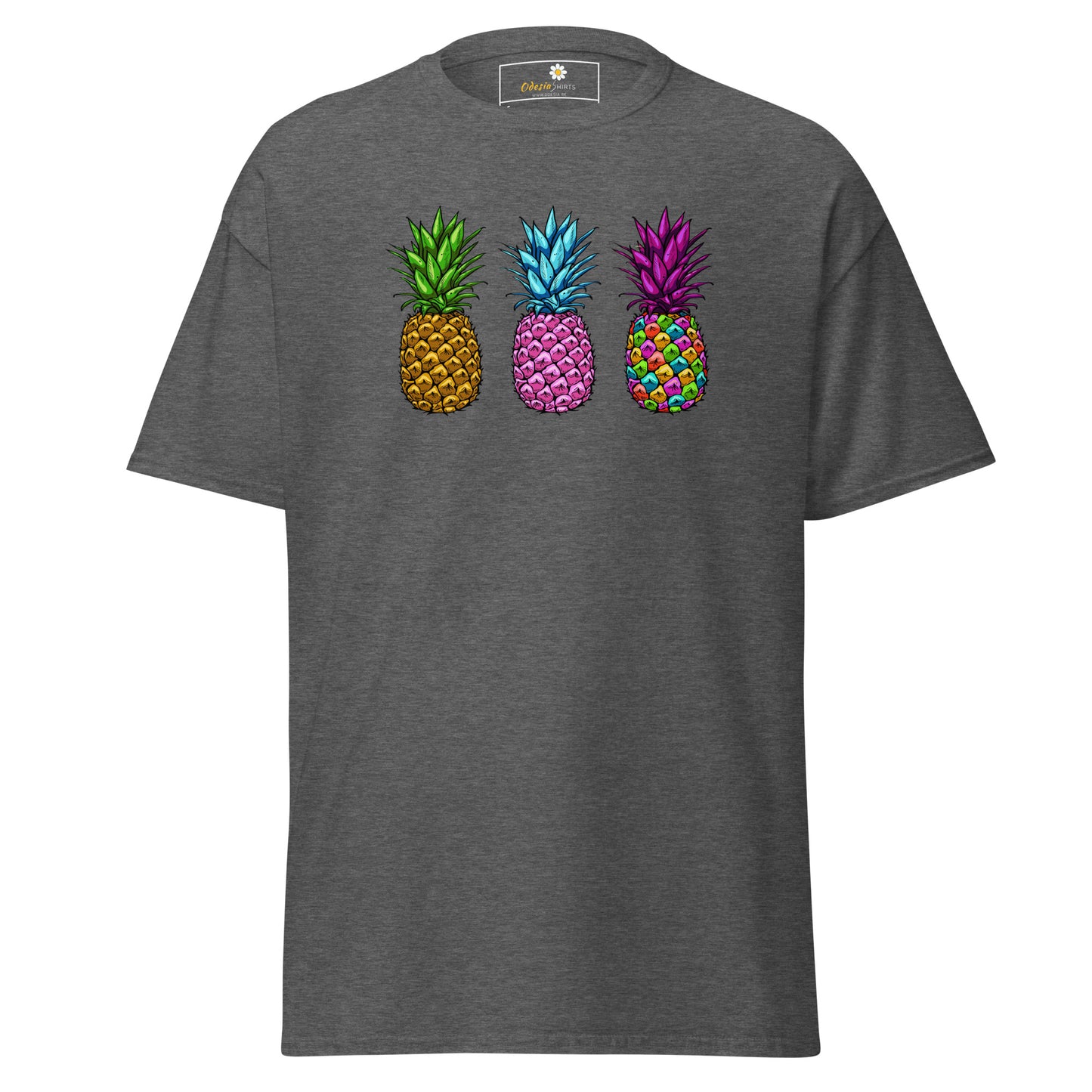 Unisex classic t-shirt - ORGANIC FRUIT PINEAPPLE COLORS - REGULAR